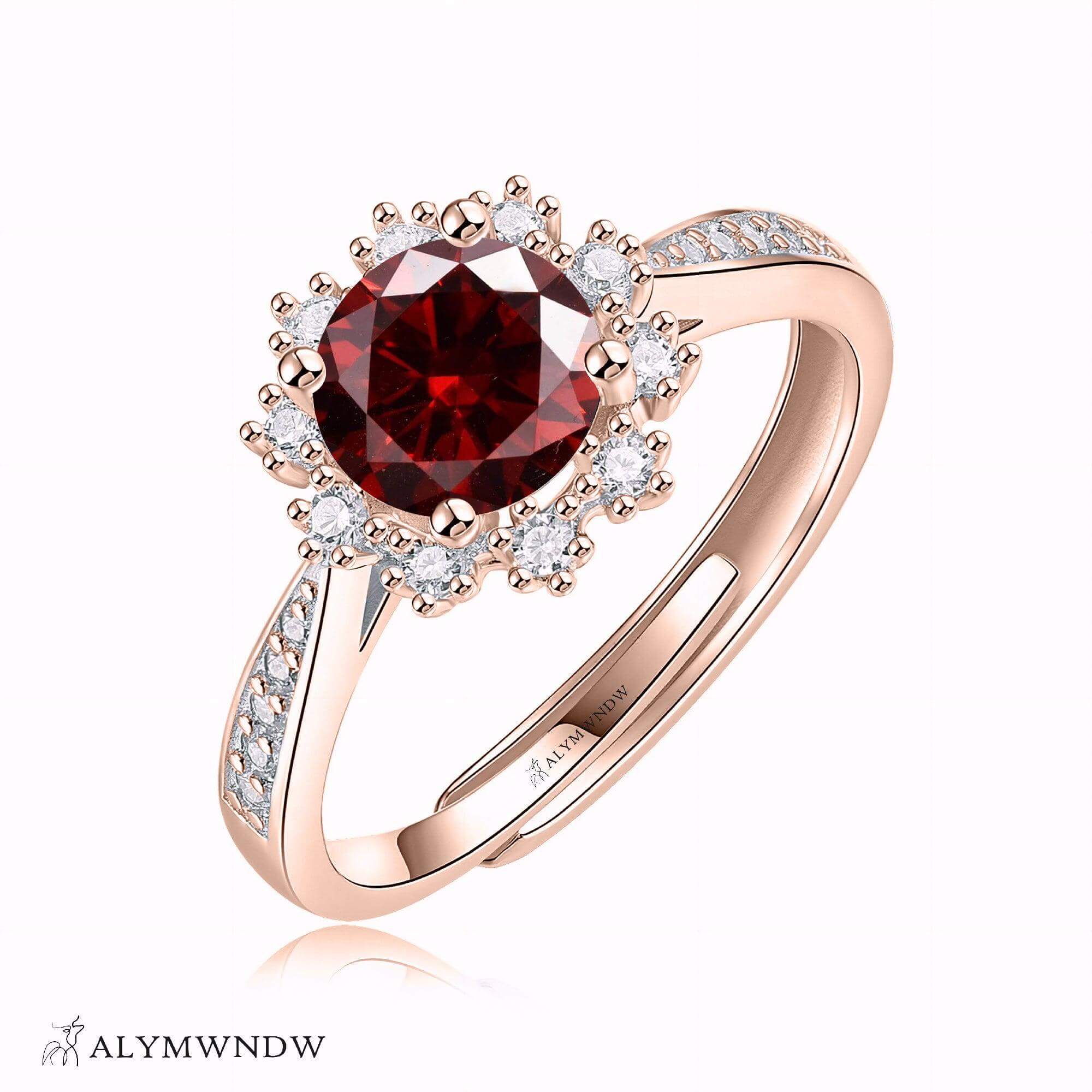 Alymwndw Jewellery Certified Lab Moissanite Ring – Elegant Timeless Collection - Alymwndw