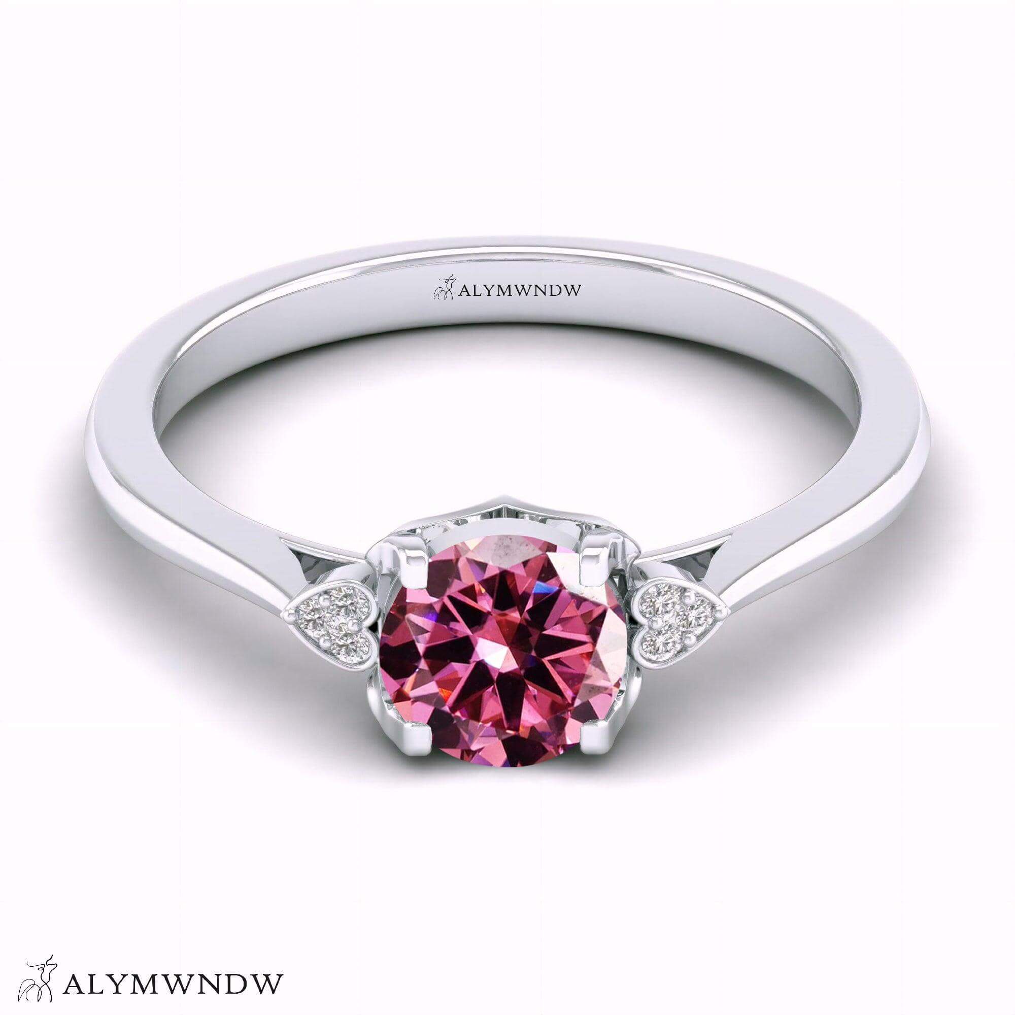 Alymwndw Jewellery Certified Lab Moissanite Ring – Elegant Timeless Collection - Alymwndw
