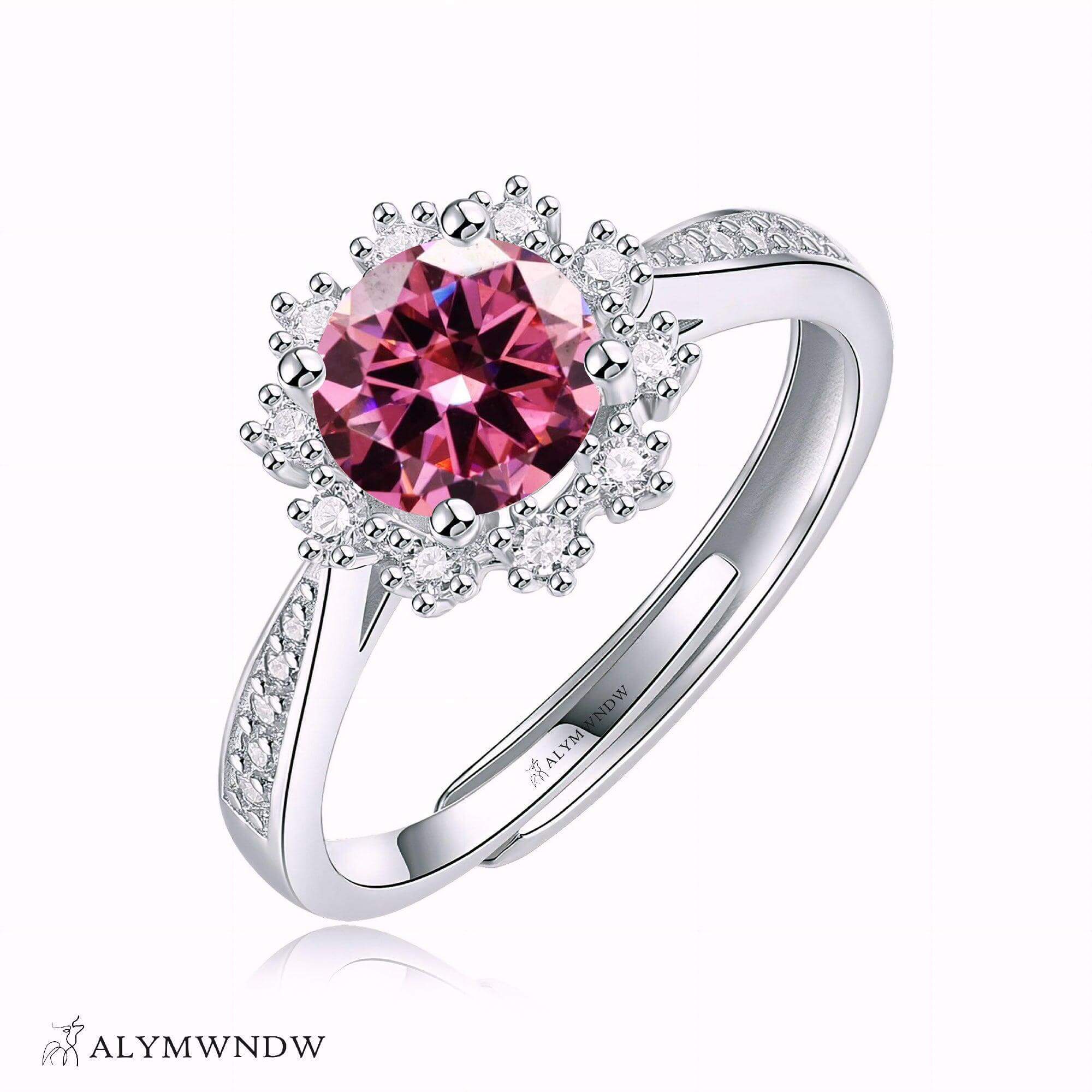 Alymwndw Jewellery Certified Lab Moissanite Ring – Elegant Timeless Collection - Alymwndw