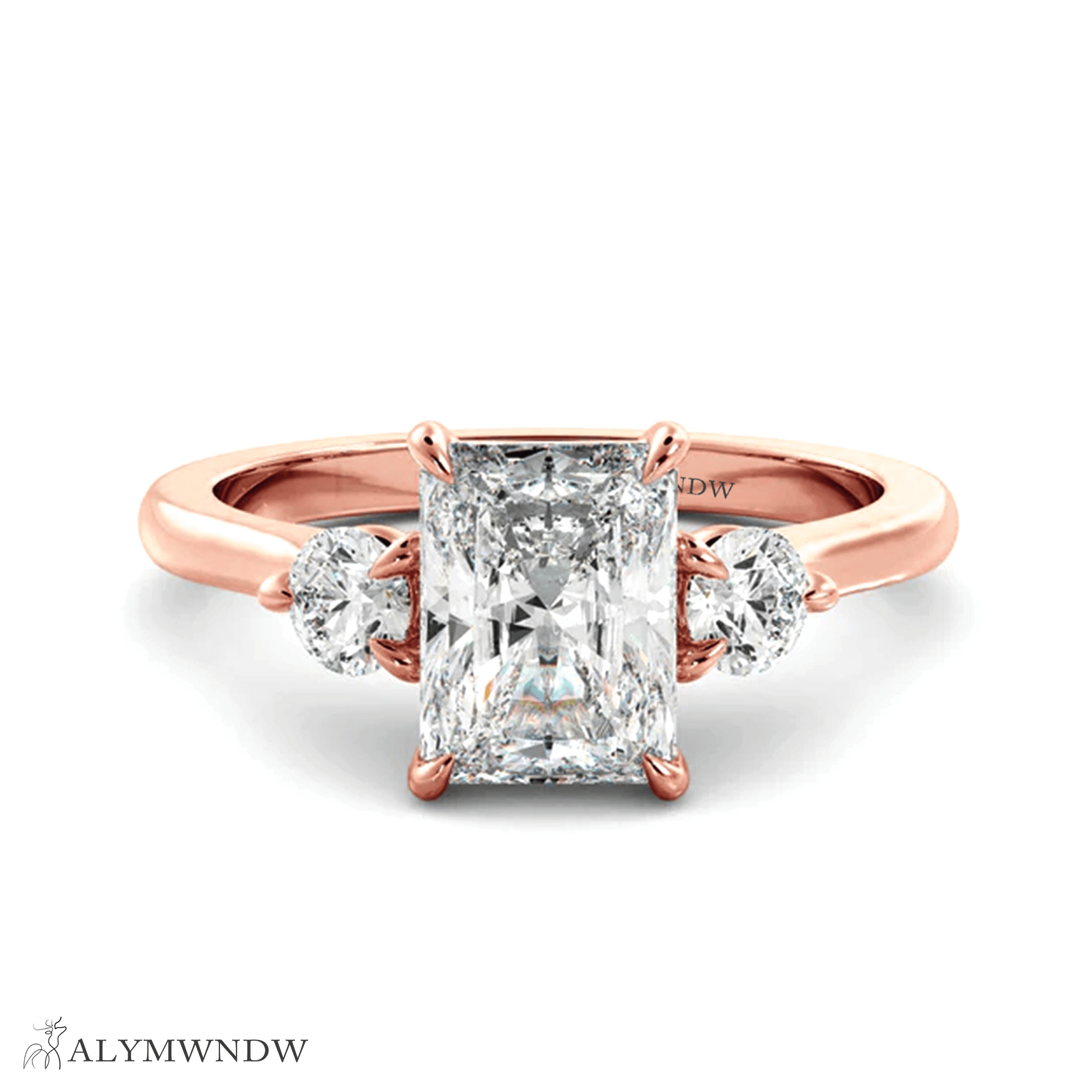 Alymwndw Jewellery Certified Lab Moissanite Ring – Elegant Timeless Craft - Alymwndw