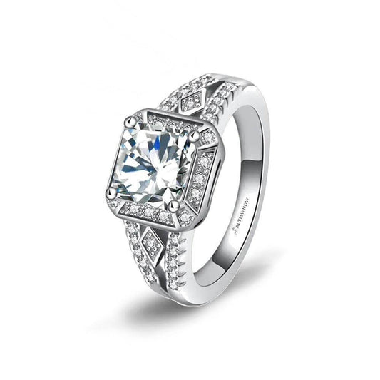 Alymwndw Jewellery Certified Lab Moissanite Ring – Elegant Timeless Craft - Alymwndw