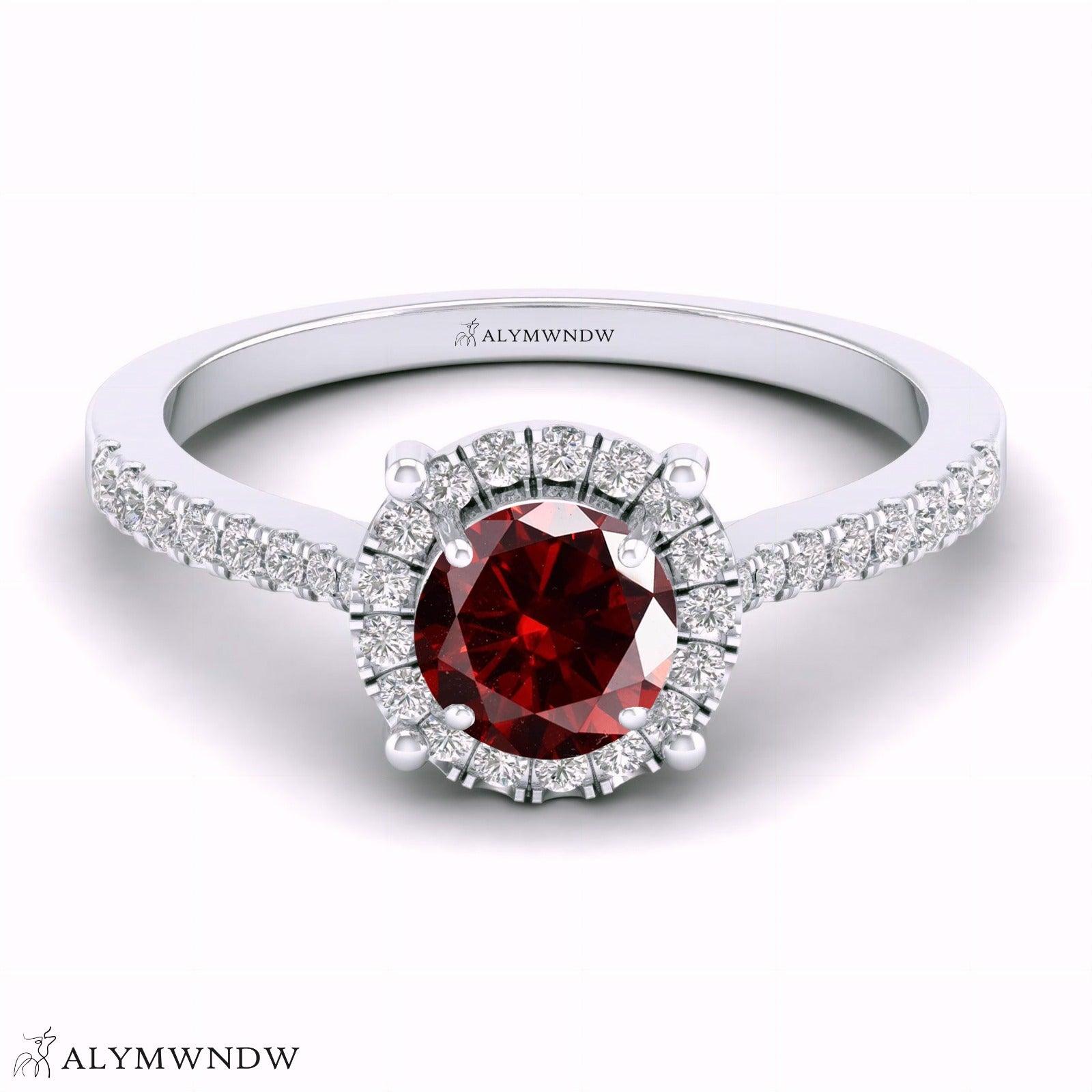 Alymwndw Jewellery Certified Lab Moissanite Ring – Elegant Timeless Design - Alymwndw