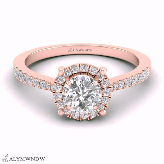 Alymwndw Jewellery Certified Lab Moissanite Ring – Elegant Timeless Design - Alymwndw