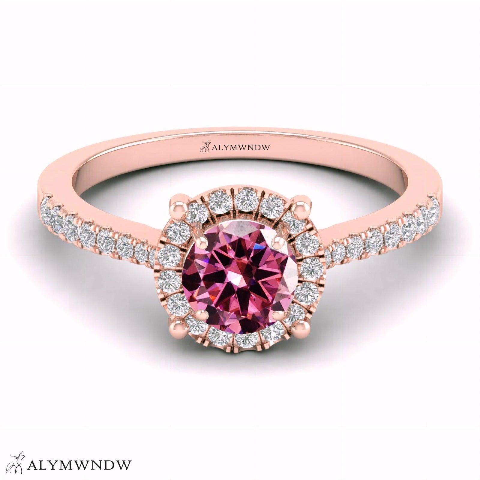 Alymwndw Jewellery Certified Lab Moissanite Ring – Elegant Timeless Design - Alymwndw