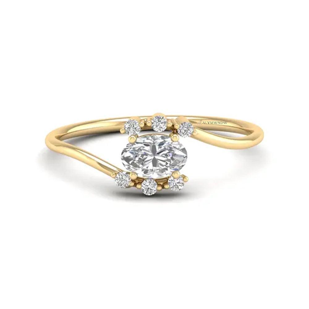 Alymwndw Jewellery Certified Lab Moissanite Ring – Luxury Timeless Collection - Alymwndw