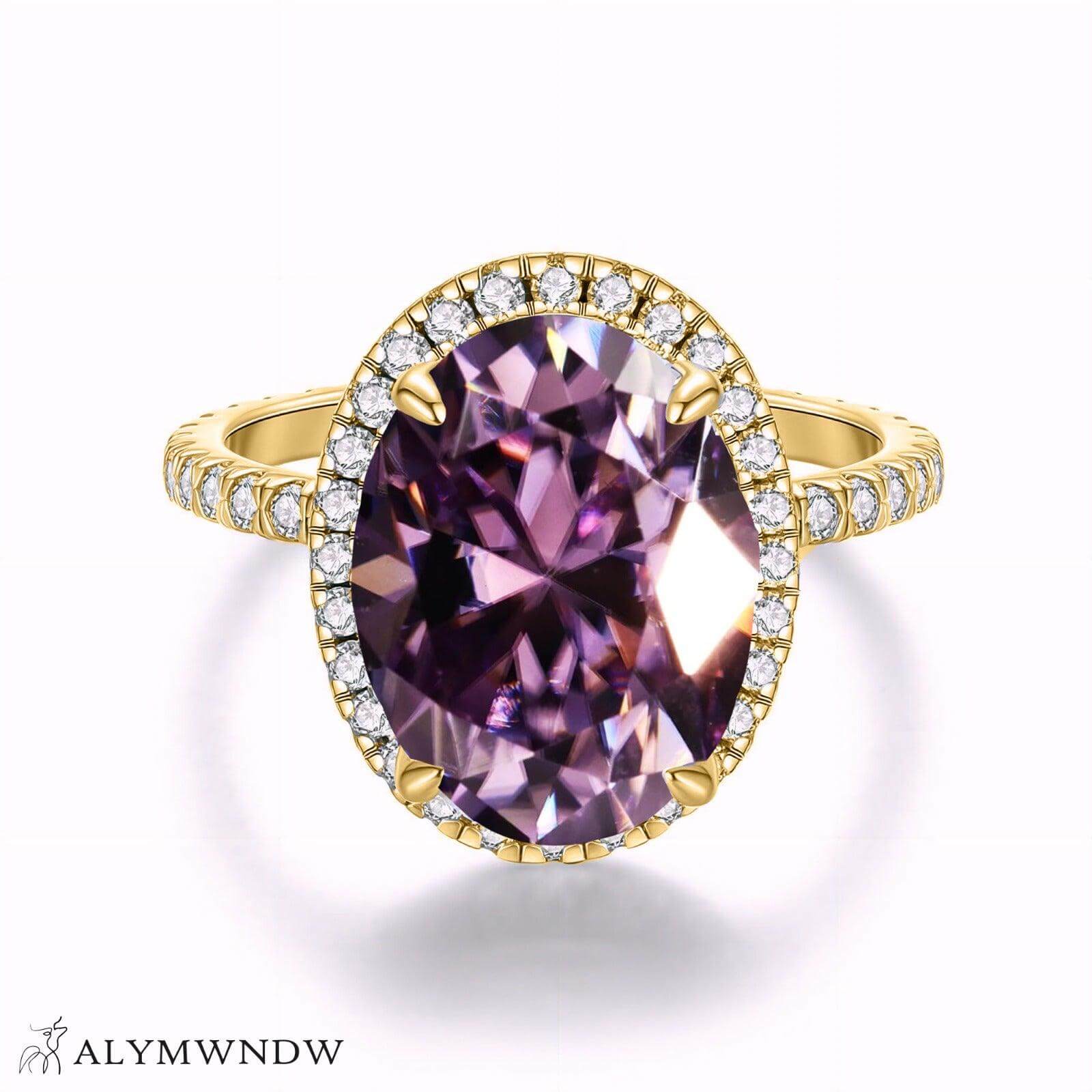 Alymwndw Jewellery Certified Lab Moissanite Ring – Luxury Timeless Elegance - Alymwndw
