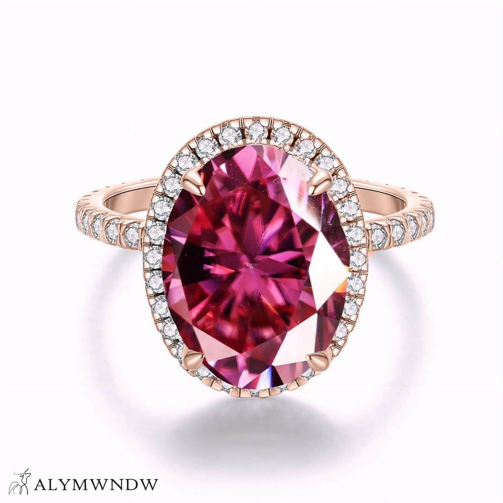 Alymwndw Jewellery Certified Lab Moissanite Ring – Luxury Timeless Elegance - Alymwndw