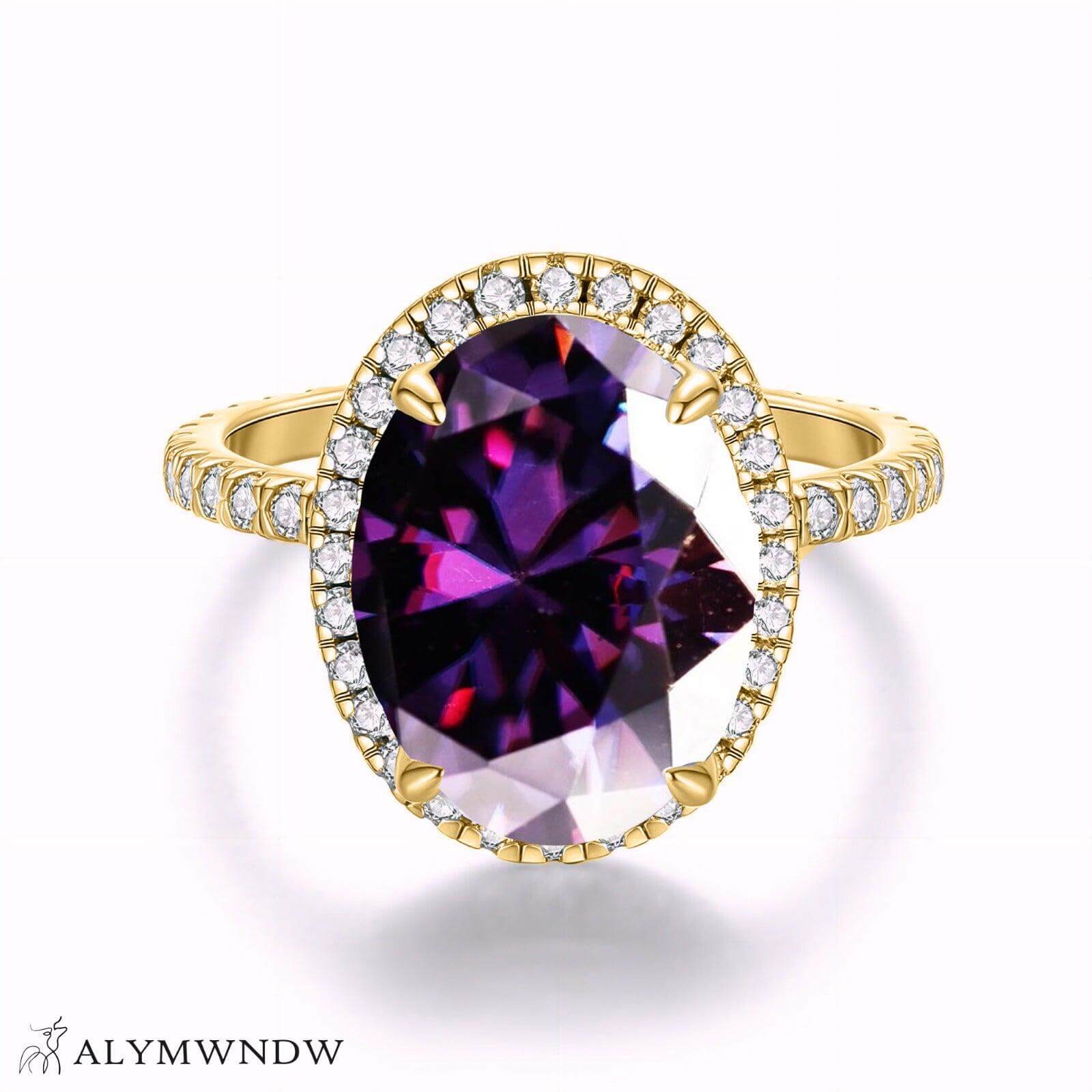 Alymwndw Jewellery Certified Lab Moissanite Ring – Luxury Timeless Elegance - Alymwndw