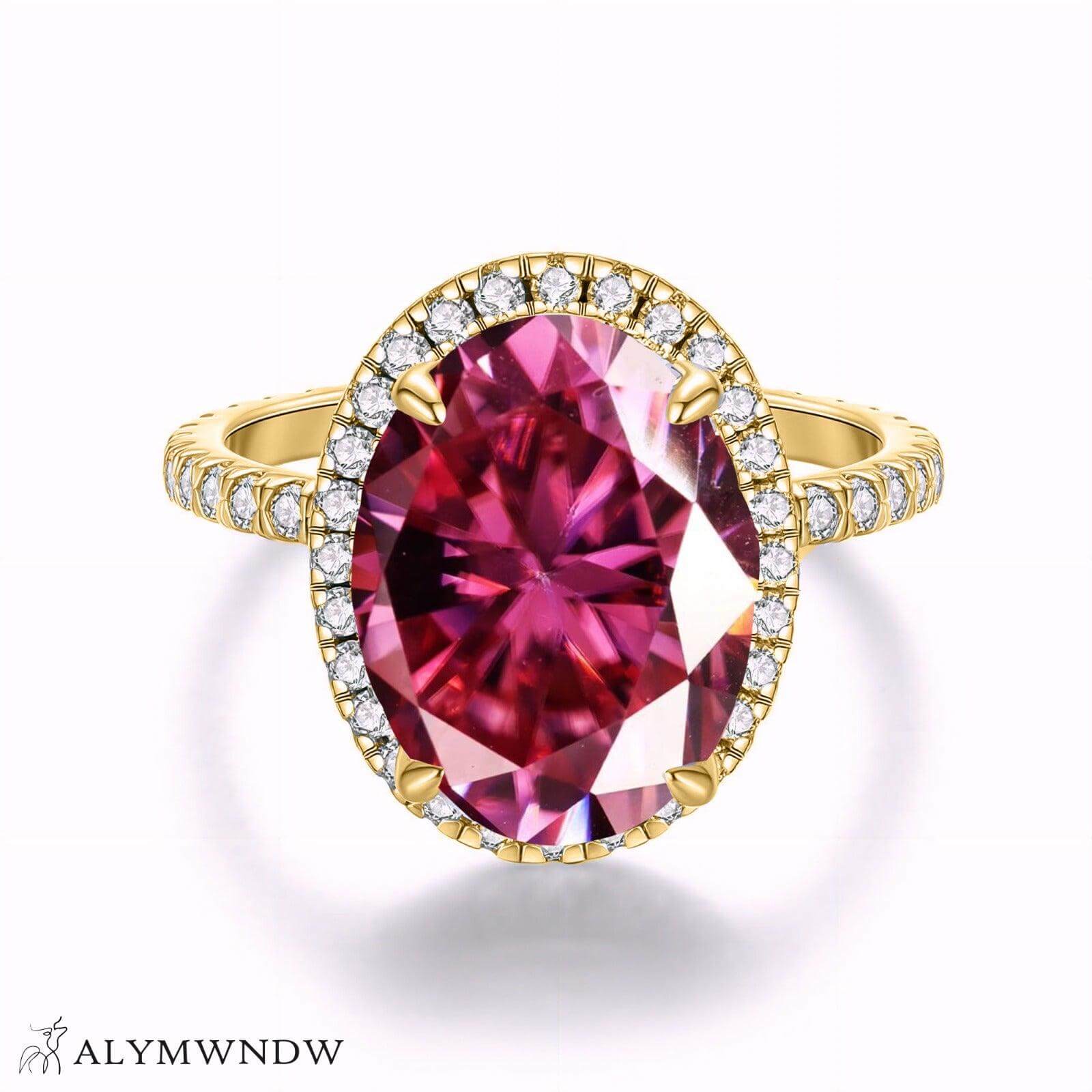 Alymwndw Jewellery Certified Lab Moissanite Ring – Luxury Timeless Elegance - Alymwndw
