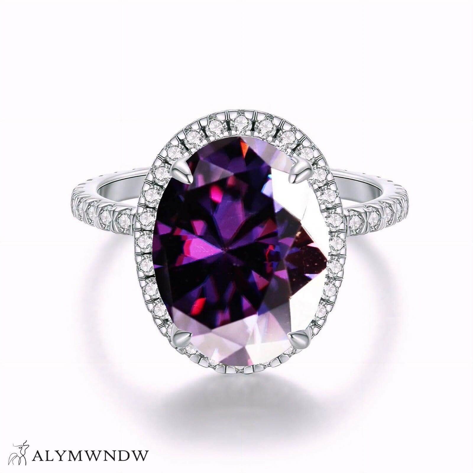 Alymwndw Jewellery Certified Lab Moissanite Ring – Luxury Timeless Elegance - Alymwndw