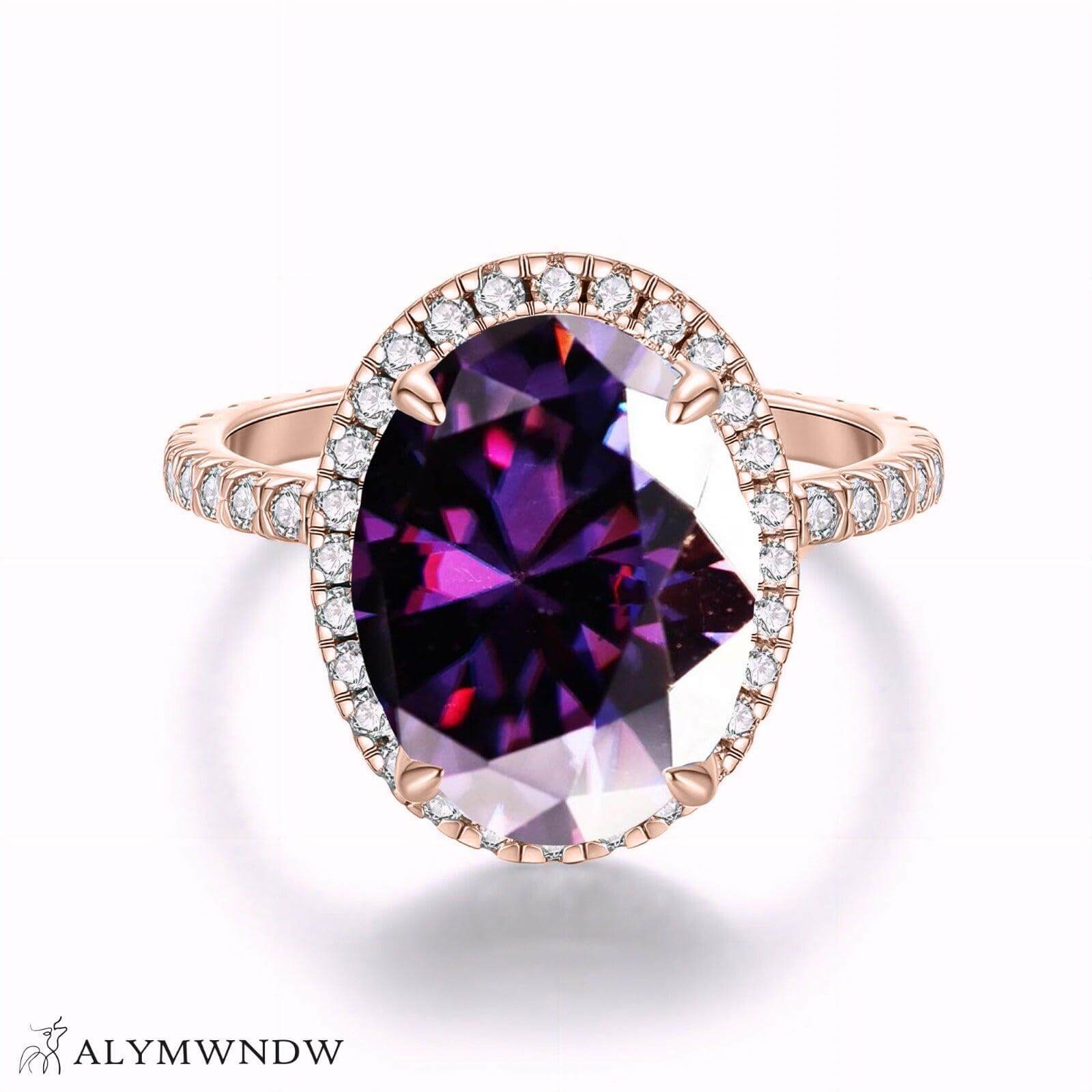 Alymwndw Jewellery Certified Lab Moissanite Ring – Luxury Timeless Elegance - Alymwndw