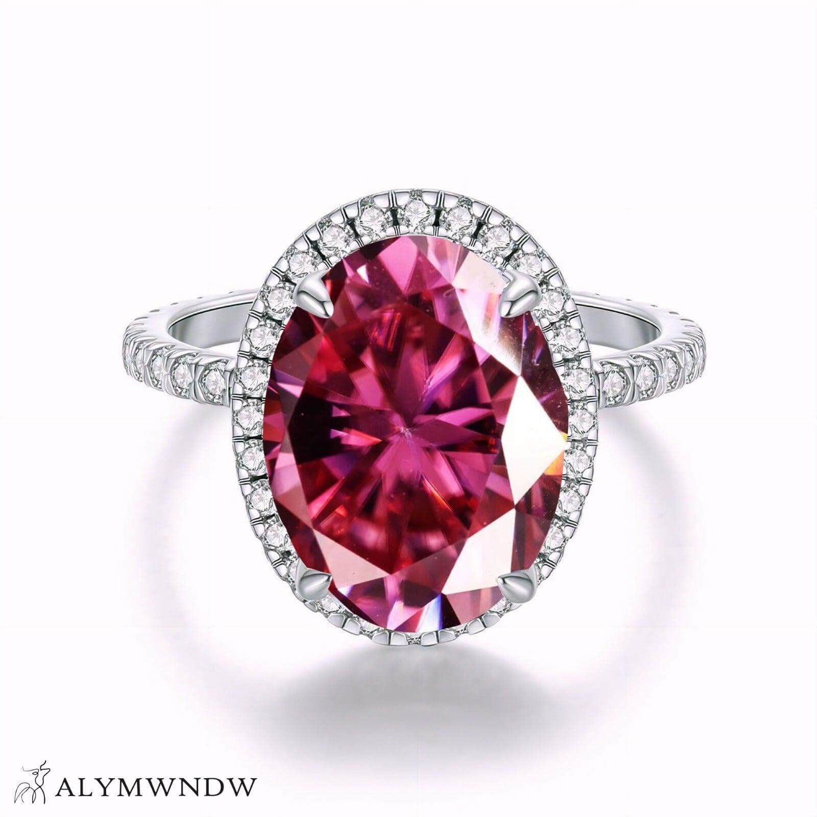 Alymwndw Jewellery Certified Lab Moissanite Ring – Luxury Timeless Elegance - Alymwndw
