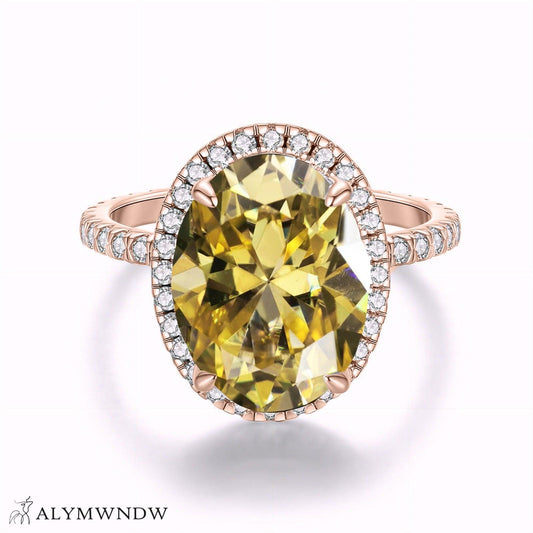 Alymwndw Jewellery Certified Lab Moissanite Ring – Luxury Timeless Elegance - Alymwndw