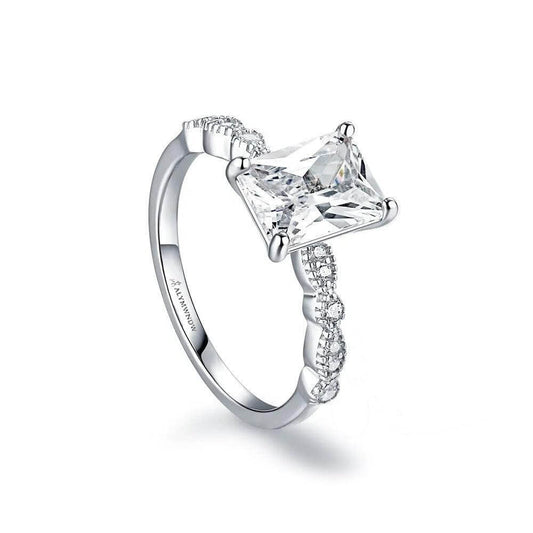 Alymwndw Jewellery Certified Lab Moissanite Ring – Modern Elegance Collection - Alymwndw