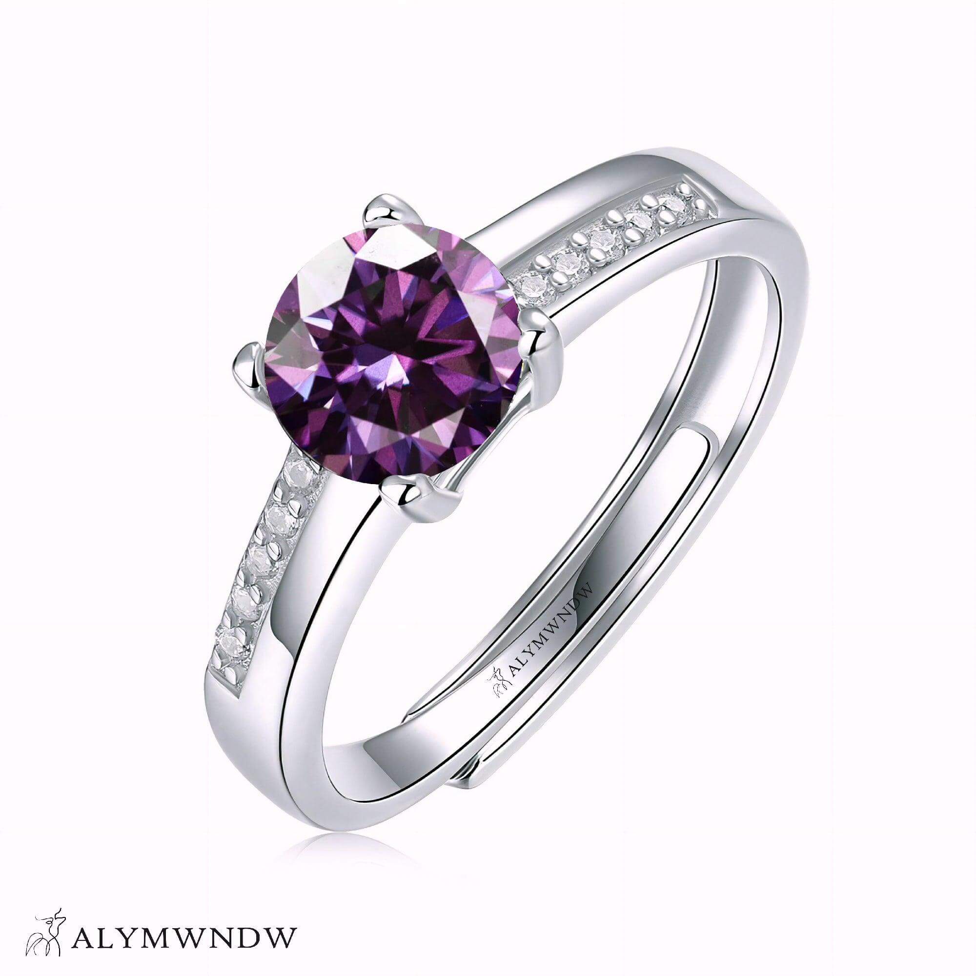 Alymwndw Jewellery Certified Lab Moissanite Ring – Modern Elegance Design - Alymwndw