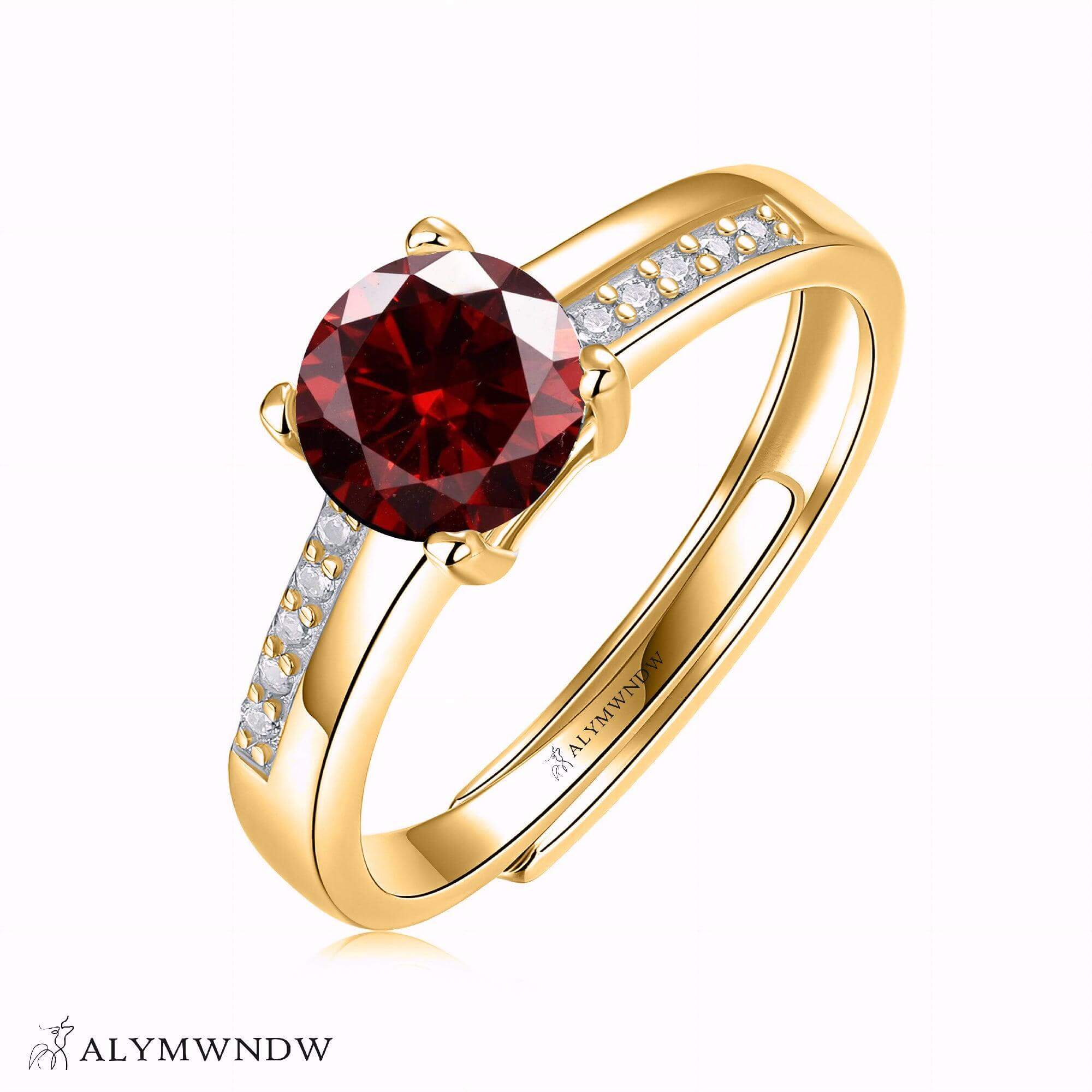 Alymwndw Jewellery Certified Lab Moissanite Ring – Modern Elegance Design - Alymwndw
