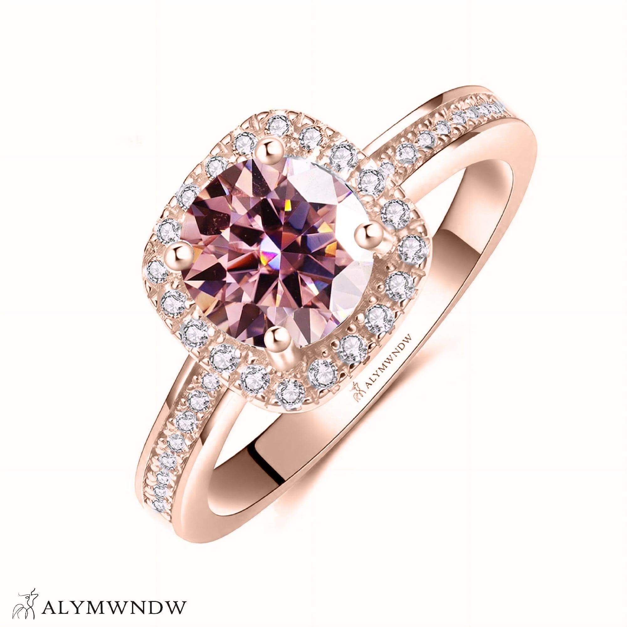 Alymwndw Jewellery Certified Lab Moissanite Ring – Modern Timeless Elegance - Alymwndw