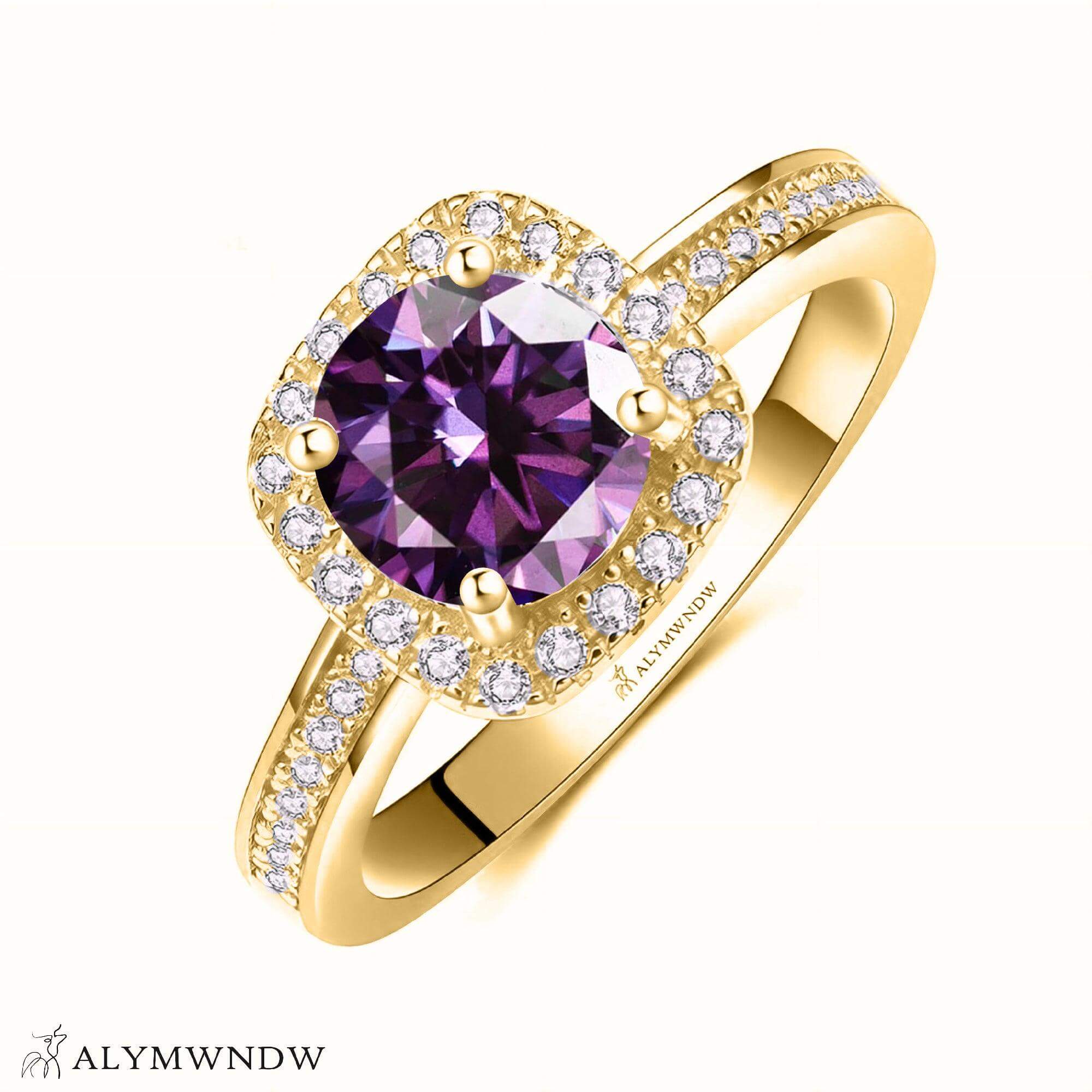 Alymwndw Jewellery Certified Lab Moissanite Ring – Modern Timeless Elegance - Alymwndw