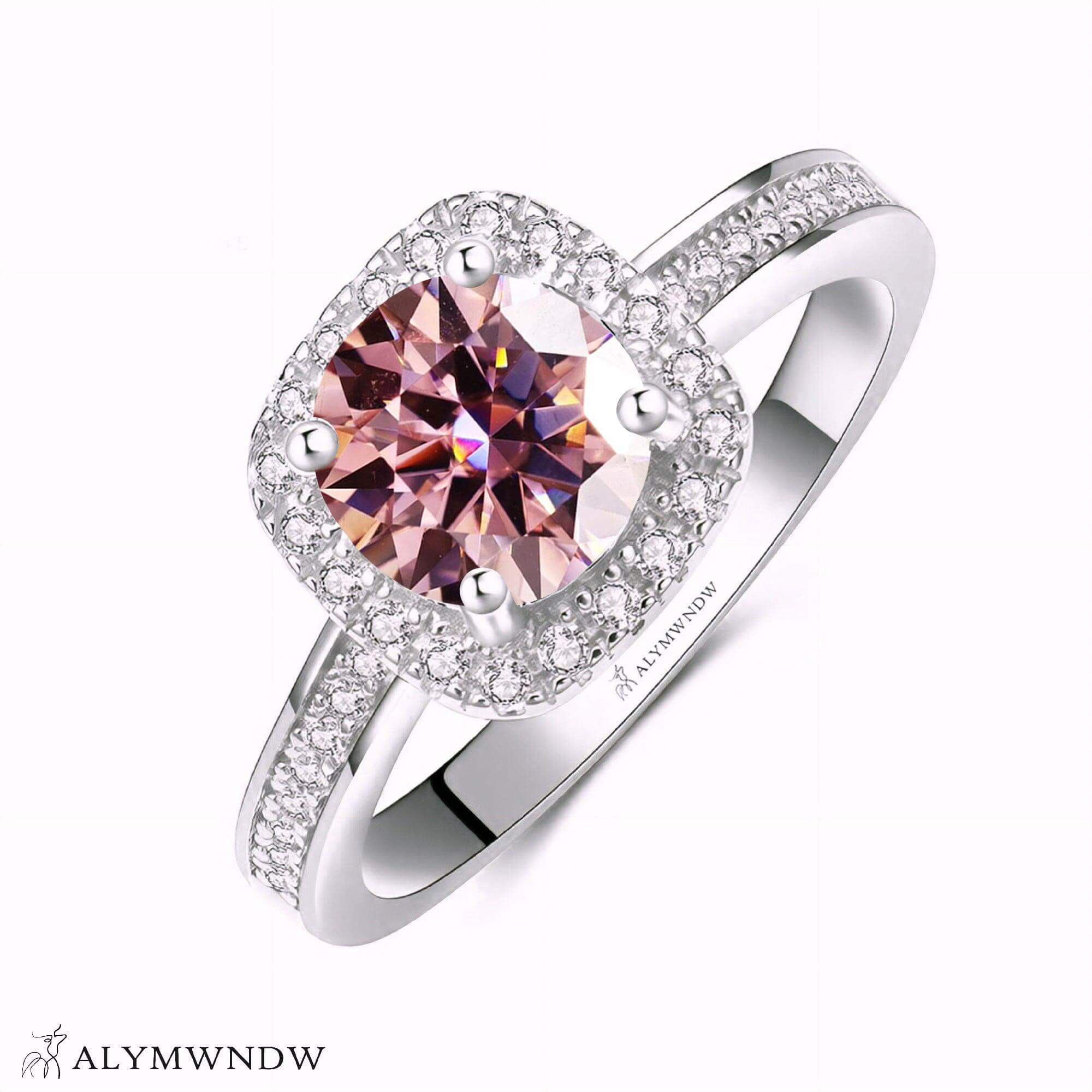Alymwndw Jewellery Certified Lab Moissanite Ring – Modern Timeless Elegance - Alymwndw