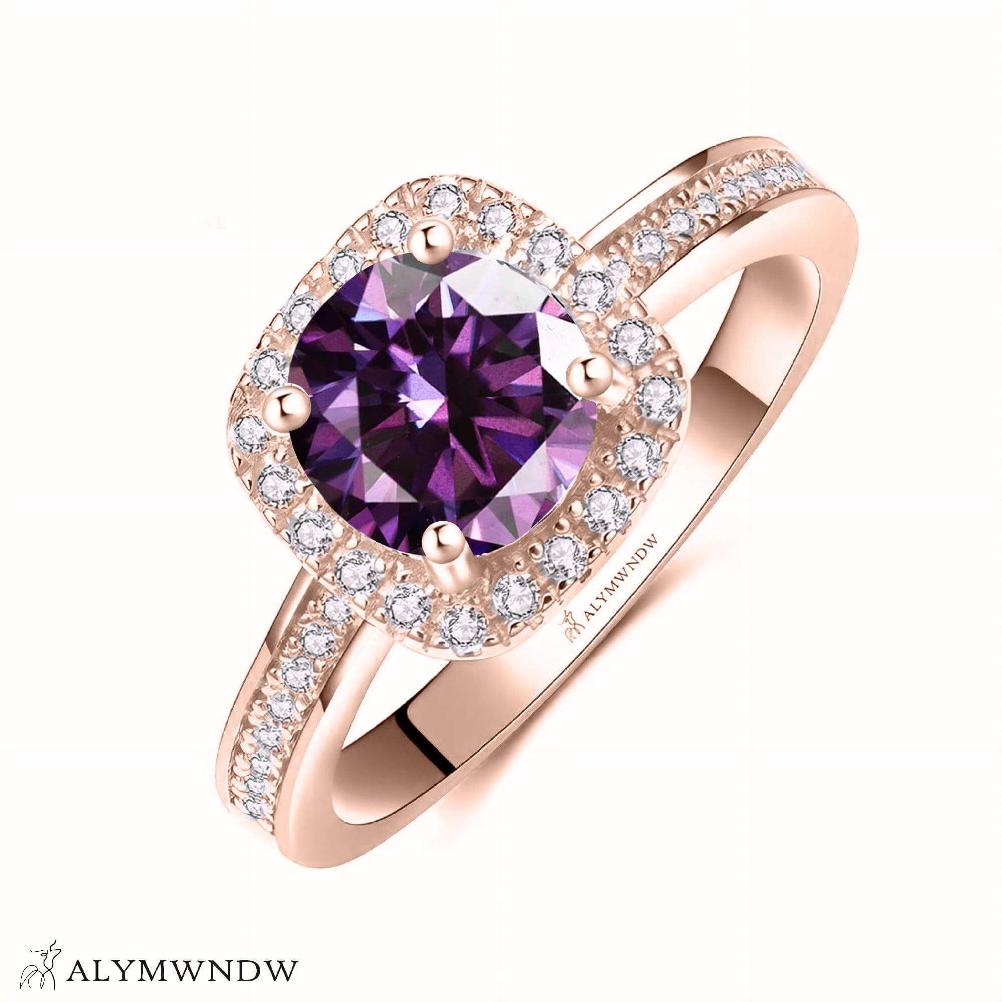 Alymwndw Jewellery Certified Lab Moissanite Ring – Modern Timeless Elegance - Alymwndw