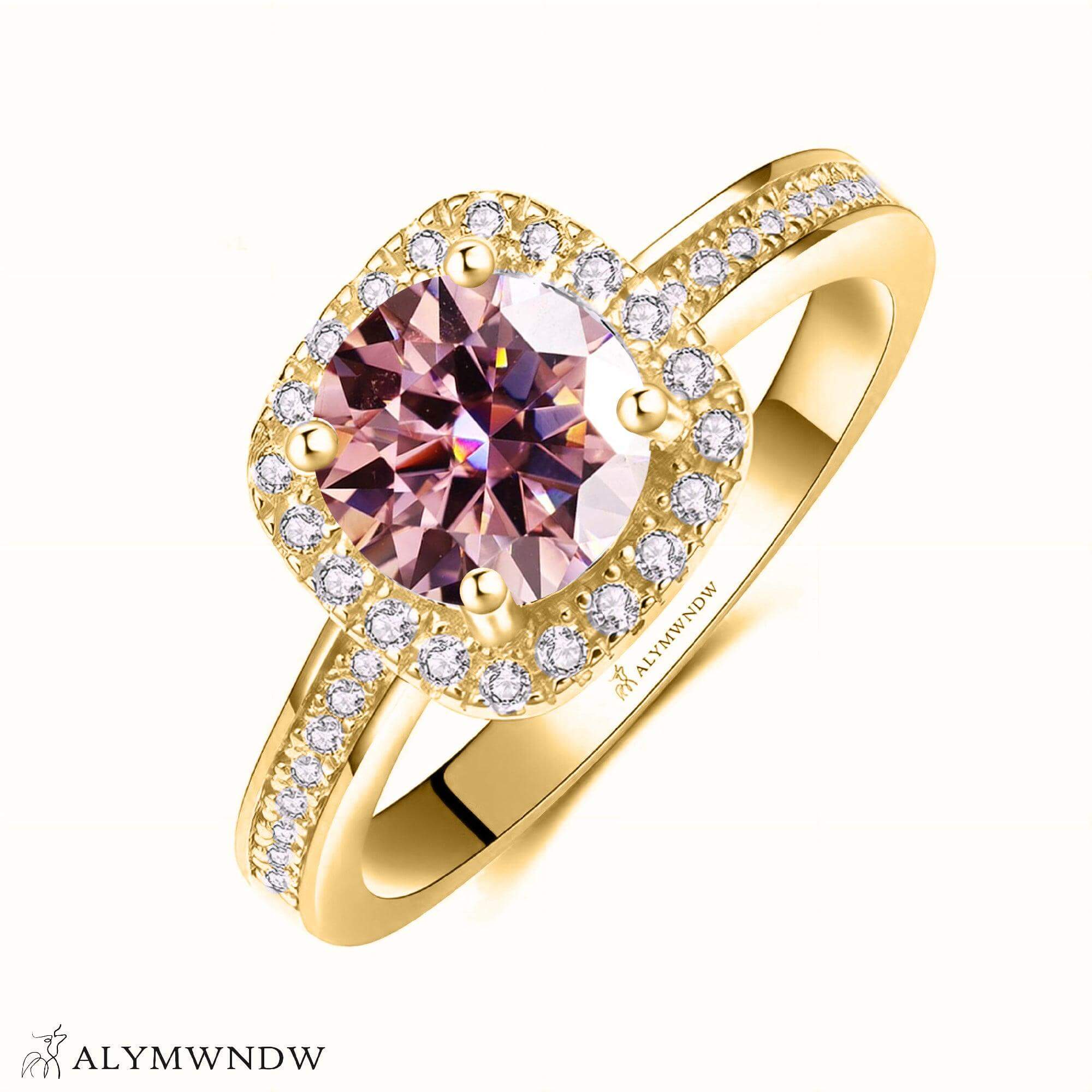 Alymwndw Jewellery Certified Lab Moissanite Ring – Modern Timeless Elegance - Alymwndw