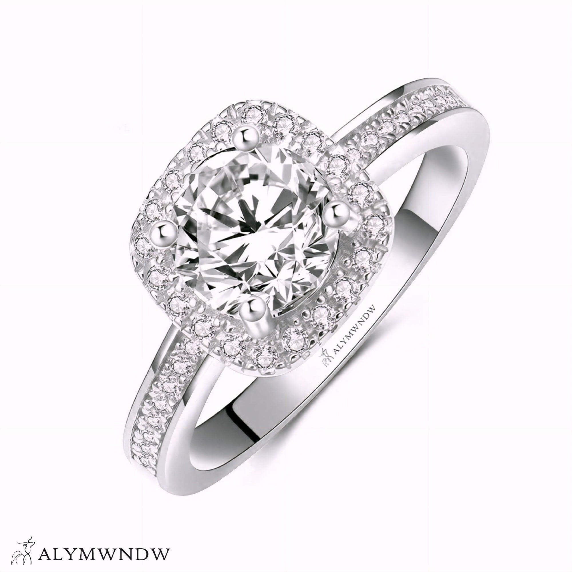Alymwndw Jewellery Certified Lab Moissanite Ring – Modern Timeless Elegance - Alymwndw