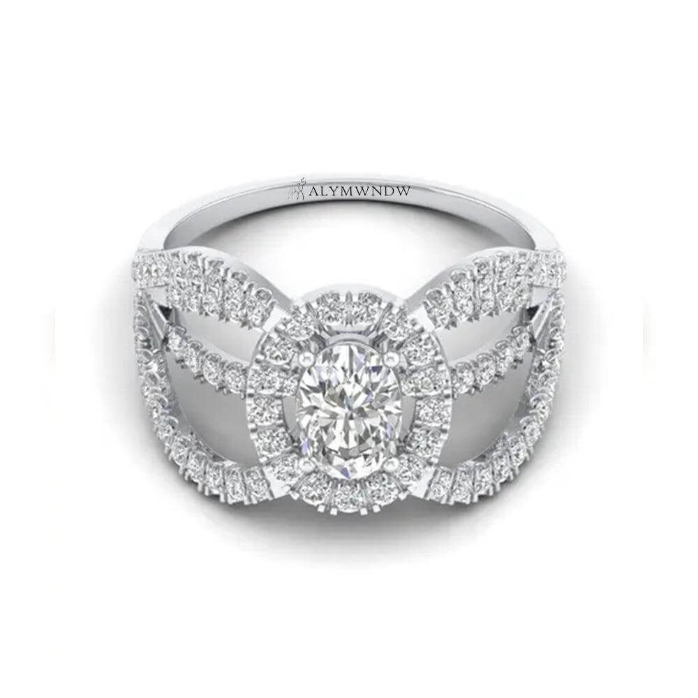 Alymwndw Jewellery Certified Lab Moissanite Ring – Modern Timeless Elegance - Alymwndw