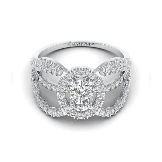 Alymwndw Jewellery Certified Lab Moissanite Ring – Modern Timeless Elegance - Alymwndw