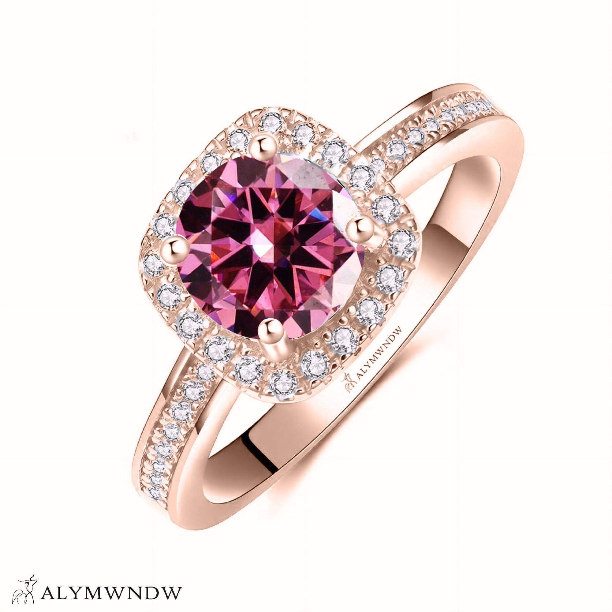 Alymwndw Jewellery Certified Lab Moissanite Ring – Modern Timeless Elegance - Alymwndw
