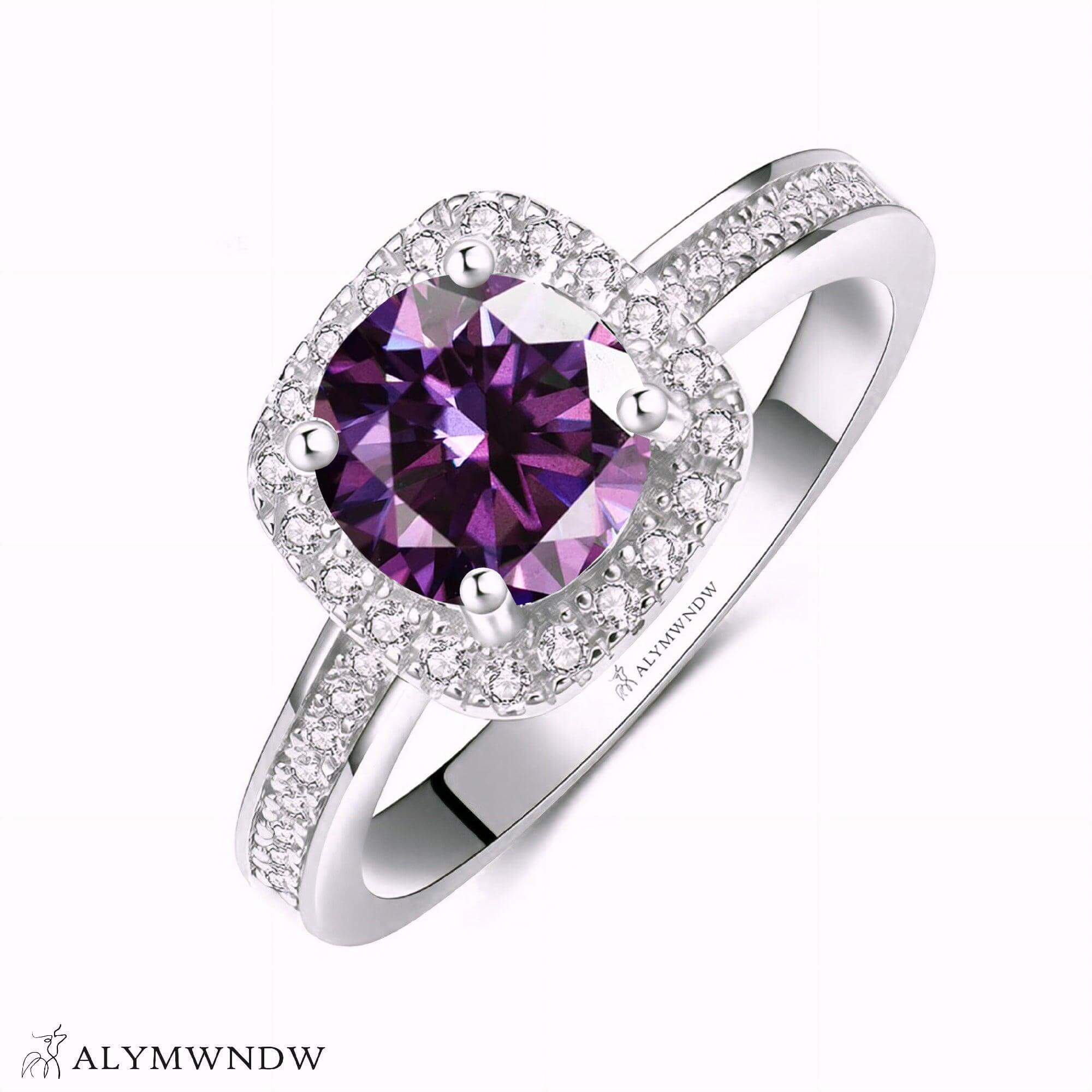 Alymwndw Jewellery Certified Lab Moissanite Ring – Modern Timeless Elegance - Alymwndw