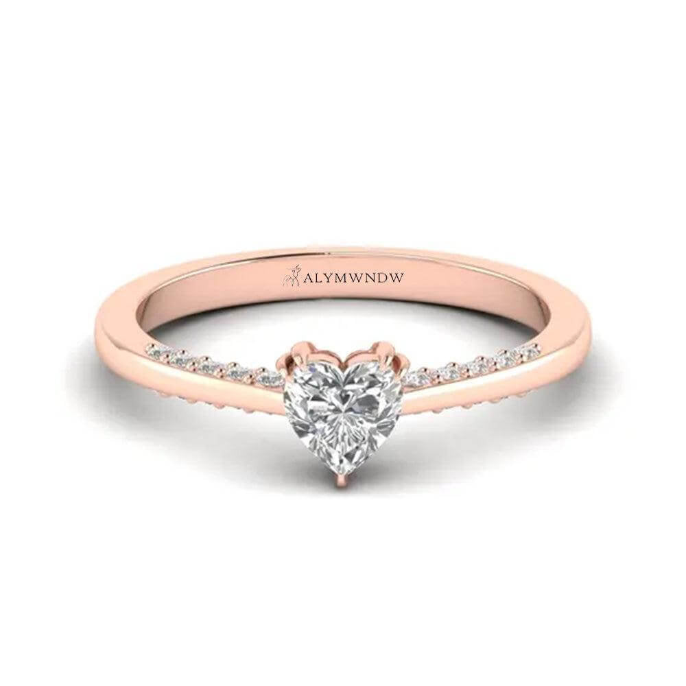 Alymwndw Jewellery Certified Lab Moissanite Ring – Premium Timeless Craft - Alymwndw