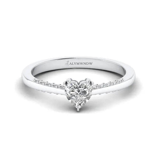 Alymwndw Jewellery Certified Lab Moissanite Ring – Premium Timeless Craft - Alymwndw