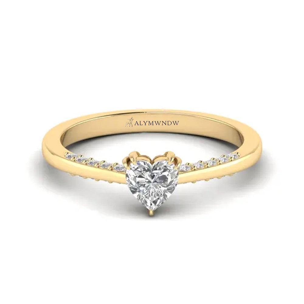 Alymwndw Jewellery Certified Lab Moissanite Ring – Premium Timeless Craft - Alymwndw