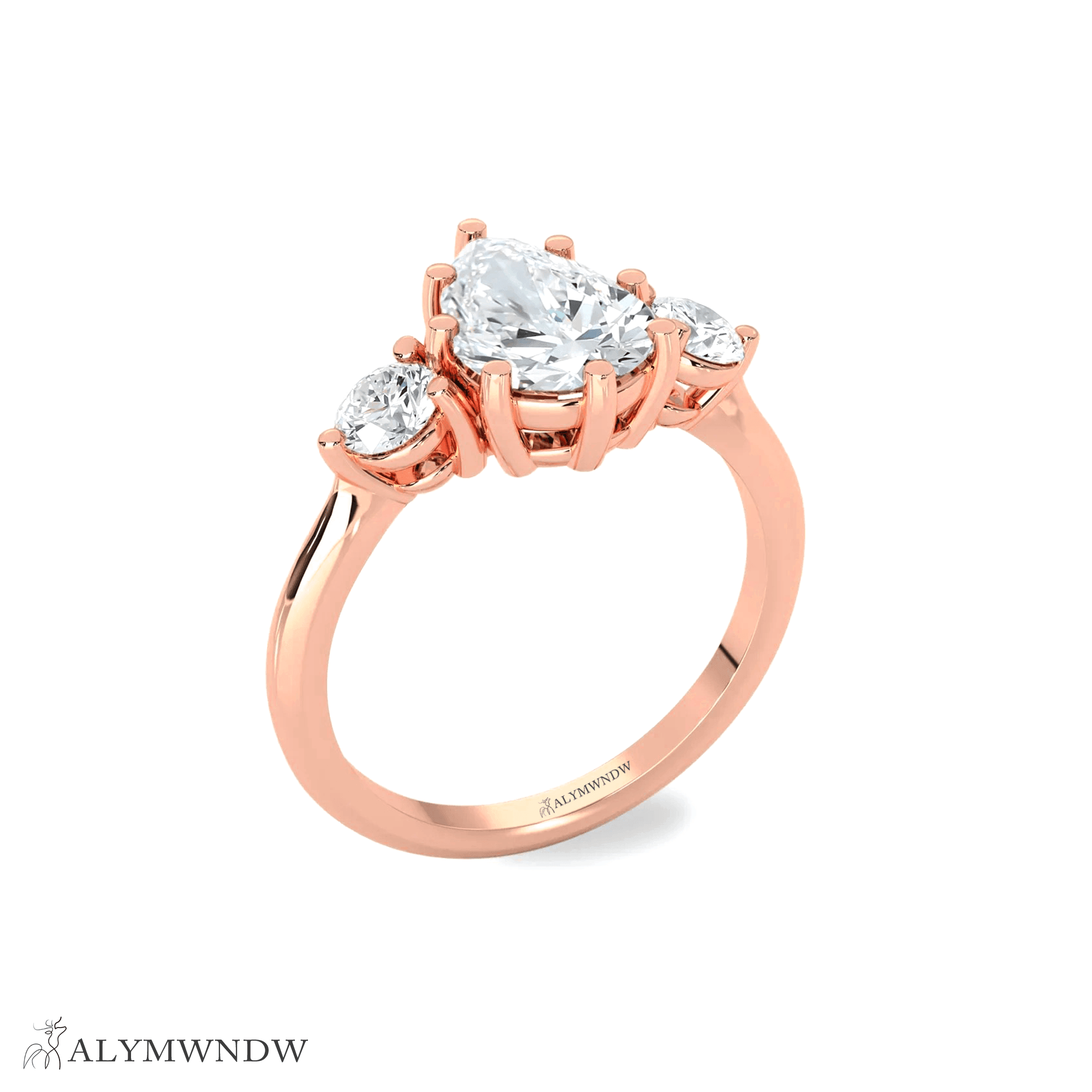 Alymwndw Jewellery Certified Lab Moissanite Ring – Premium Timeless Elegance - Alymwndw