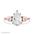 Alymwndw Jewellery Certified Lab Moissanite Ring – Premium Timeless Elegance - Alymwndw