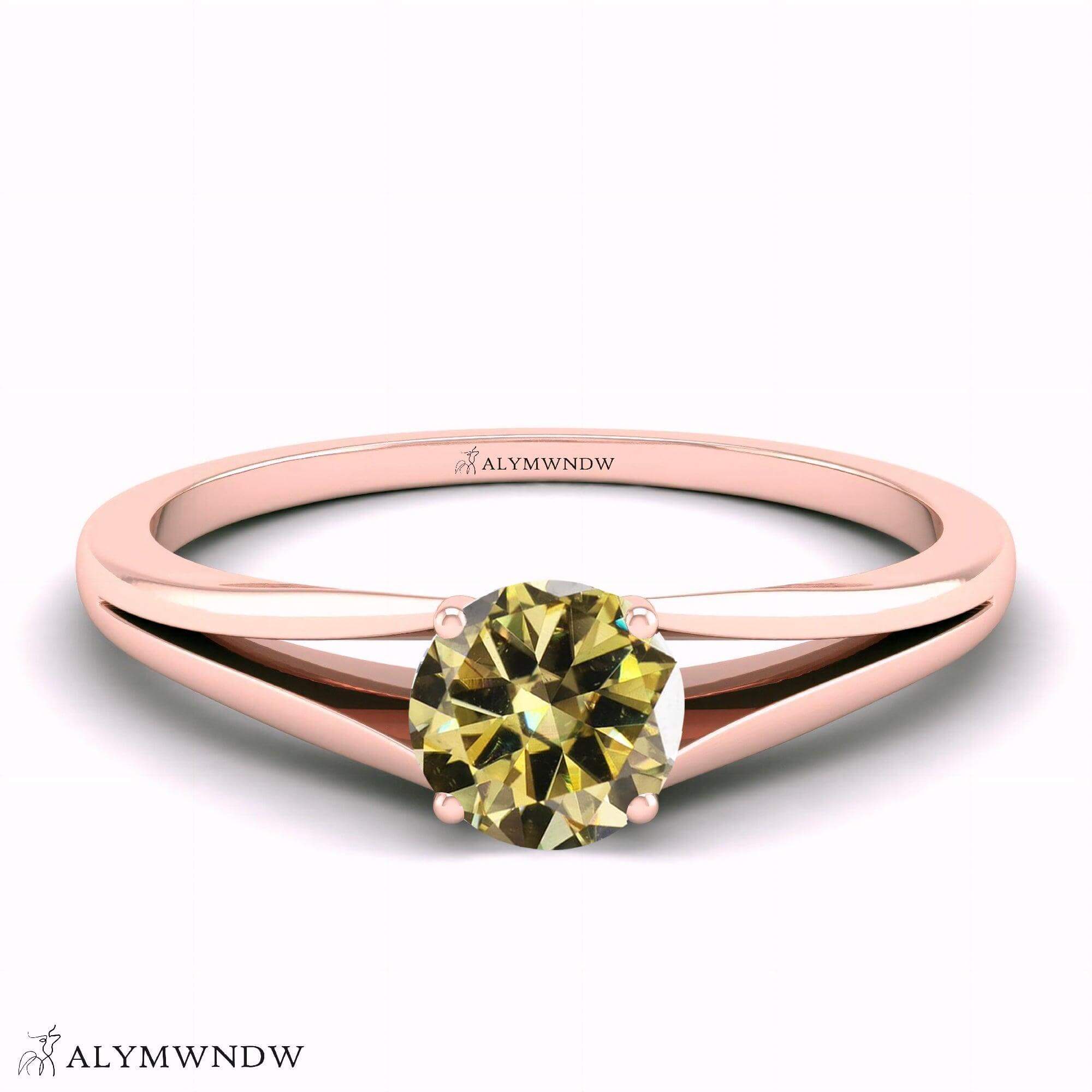 Alymwndw Jewellery Certified Lab Moissanite Ring – Refined Elegance Collection - Alymwndw
