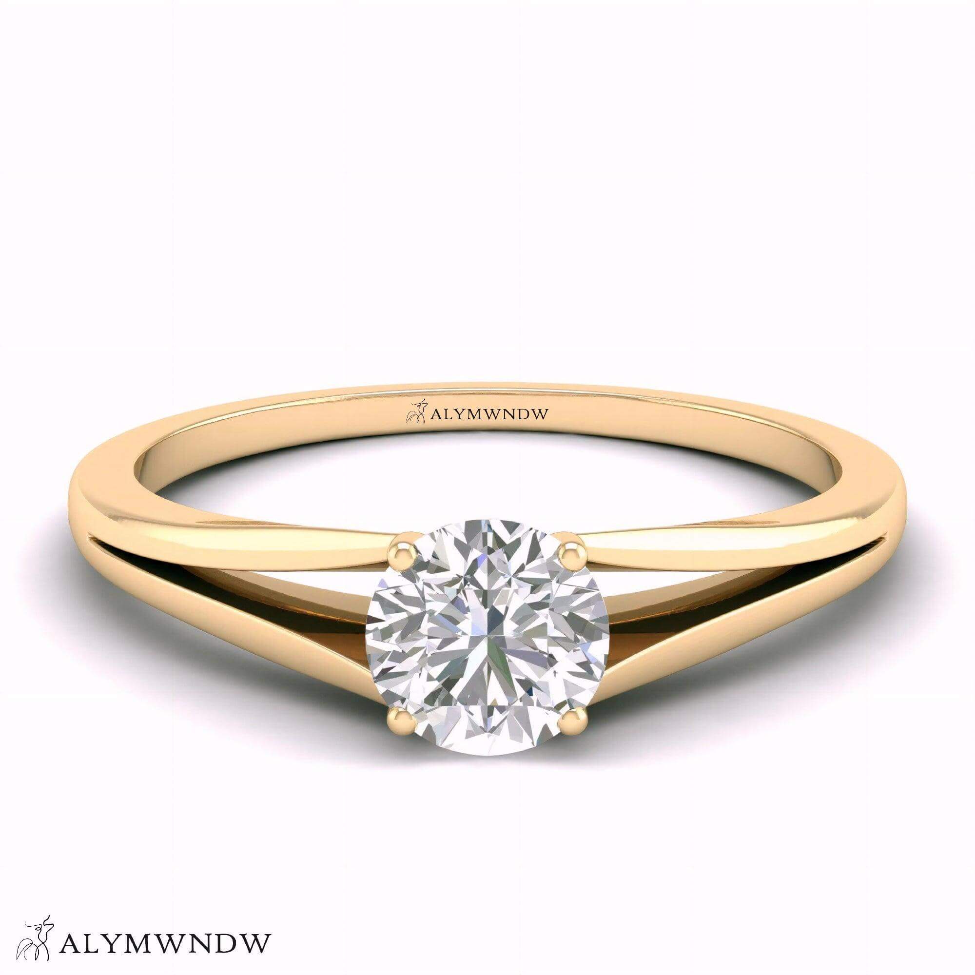 Alymwndw Jewellery Certified Lab Moissanite Ring – Refined Elegance Collection - Alymwndw