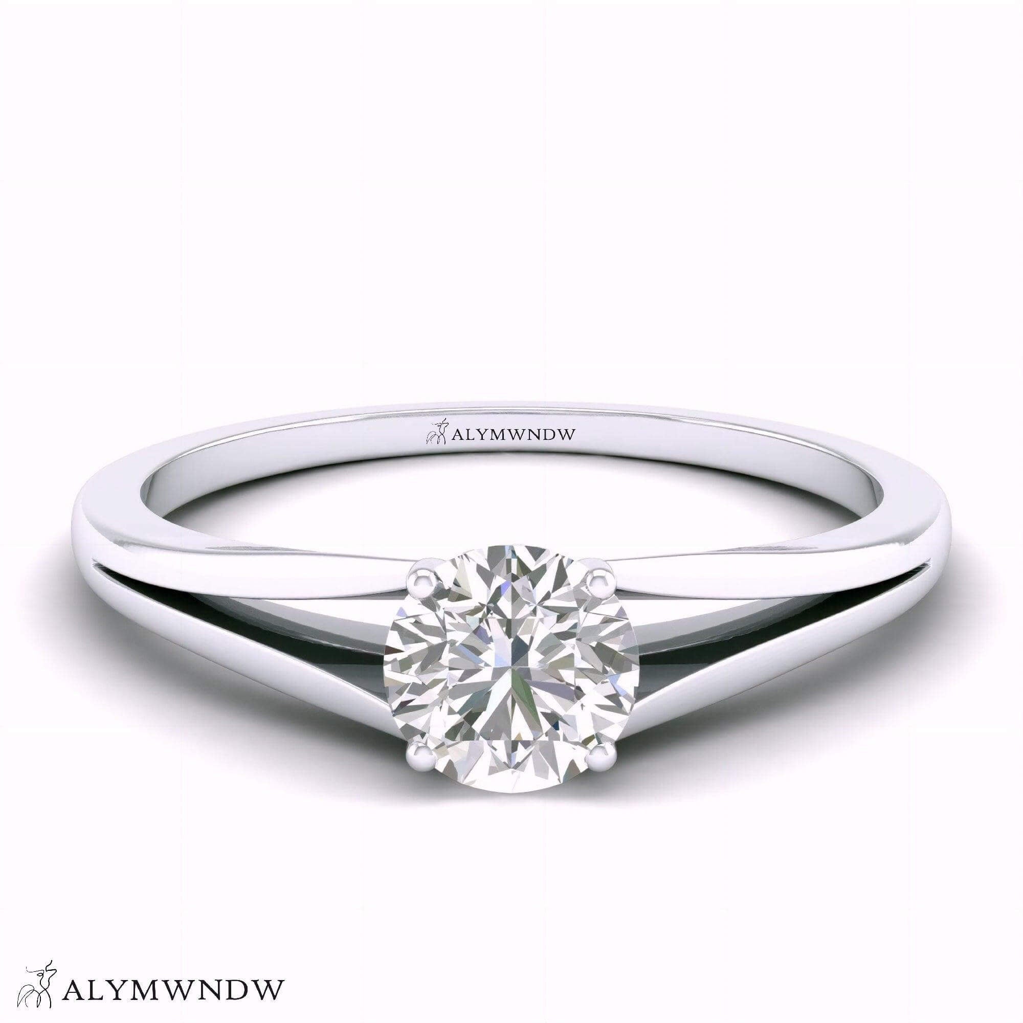 Alymwndw Jewellery Certified Lab Moissanite Ring – Refined Elegance Collection - Alymwndw