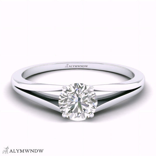 Alymwndw Jewellery Certified Lab Moissanite Ring – Refined Elegance Collection - Alymwndw