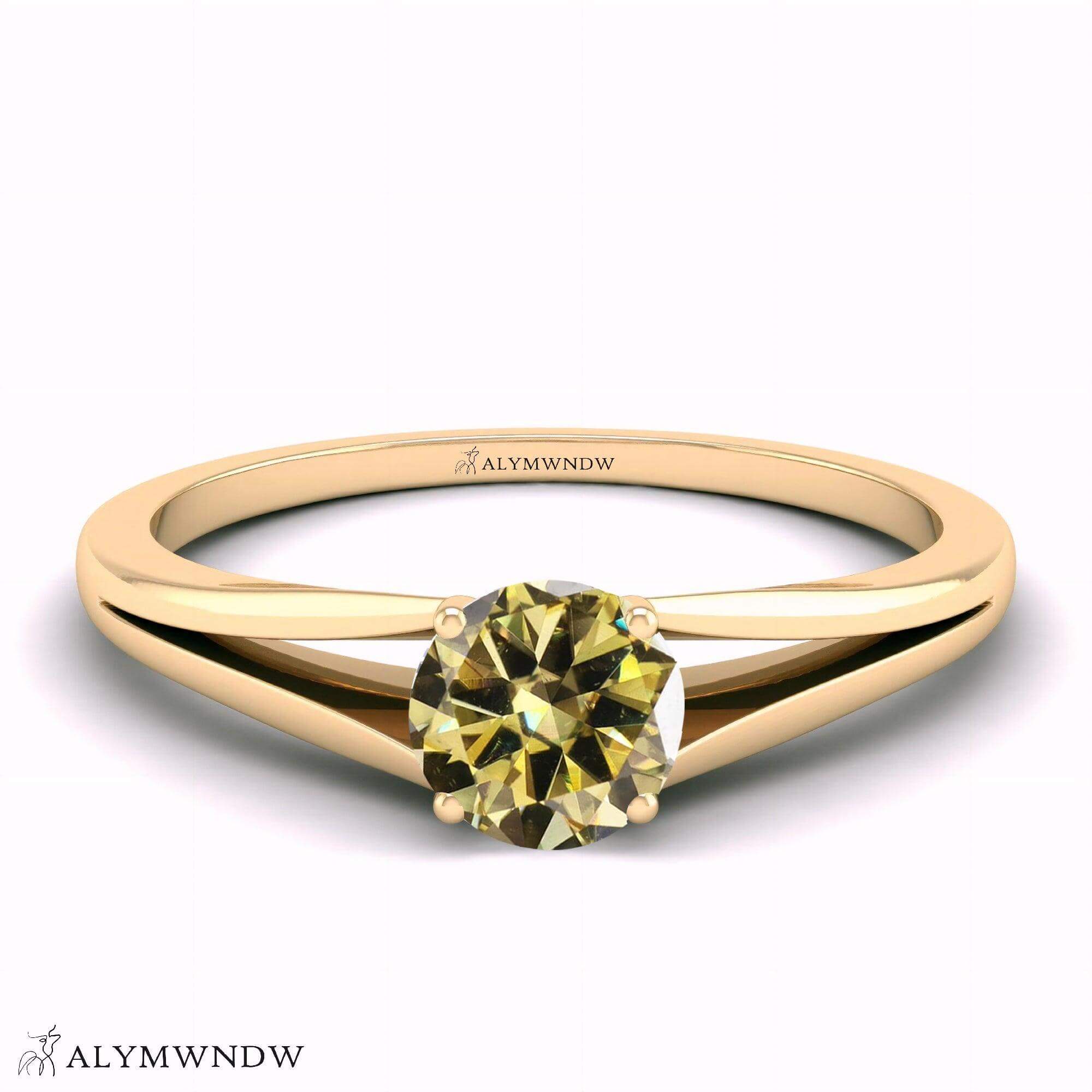 Alymwndw Jewellery Certified Lab Moissanite Ring – Refined Elegance Collection - Alymwndw