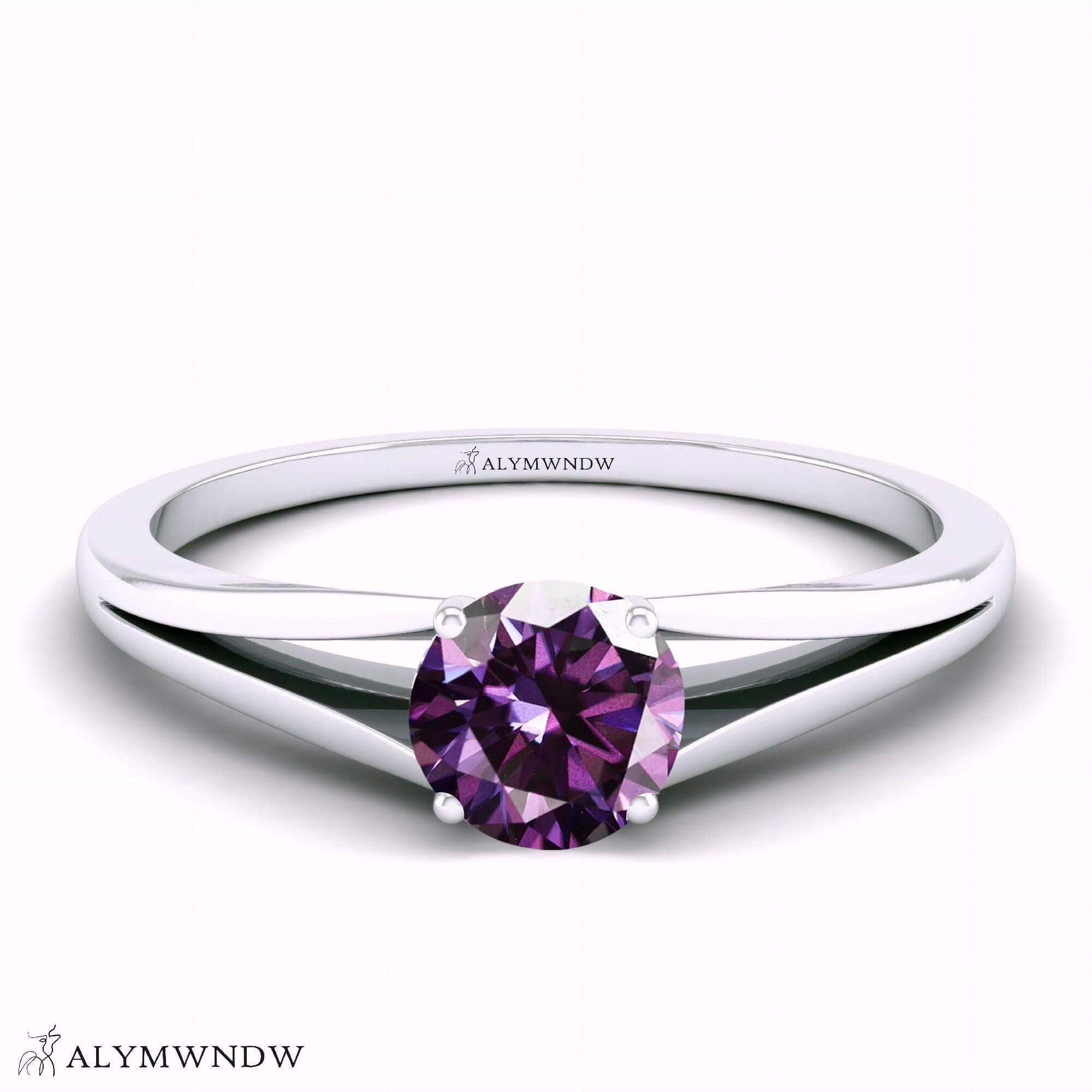 Alymwndw Jewellery Certified Lab Moissanite Ring – Refined Elegance Collection - Alymwndw