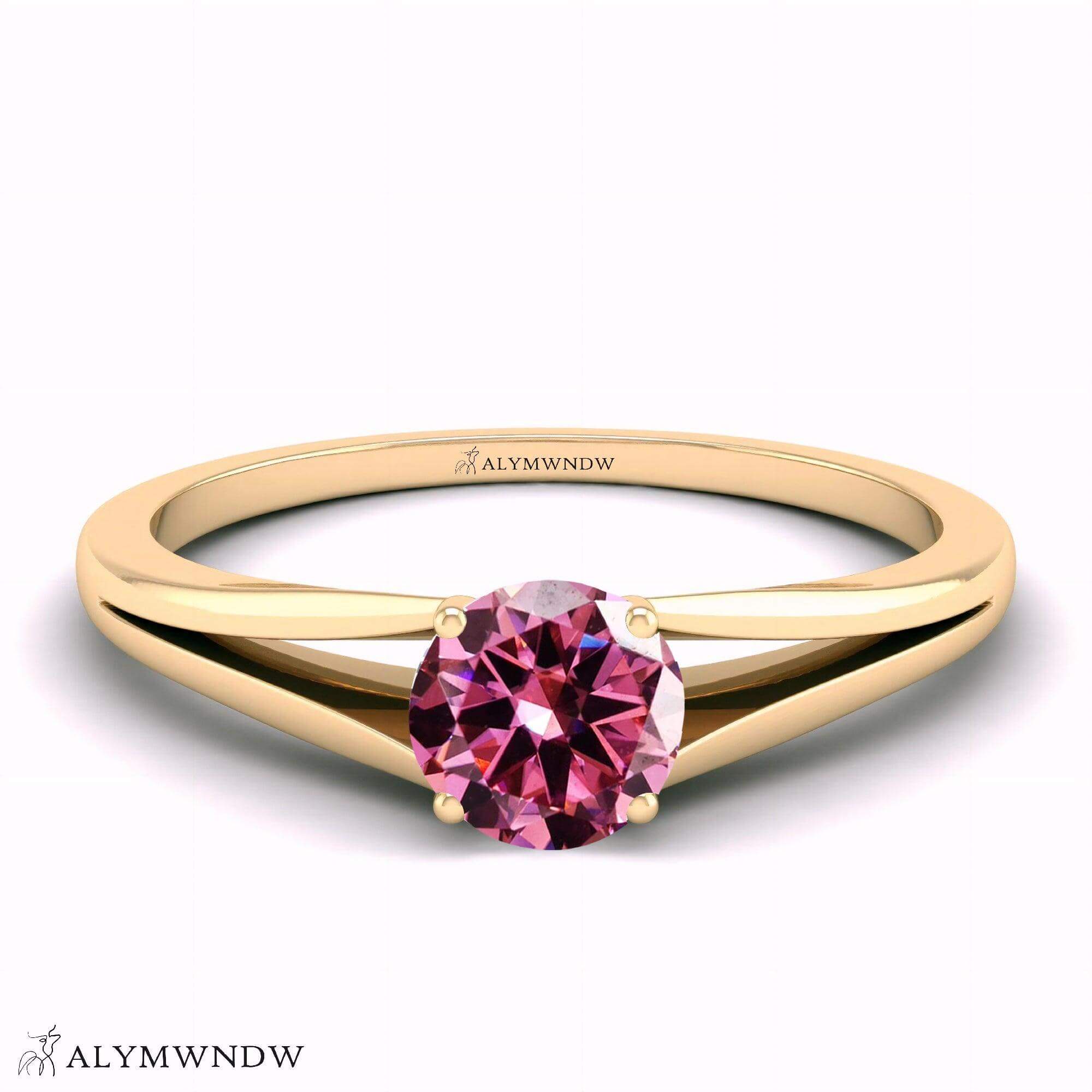 Alymwndw Jewellery Certified Lab Moissanite Ring – Refined Elegance Collection - Alymwndw