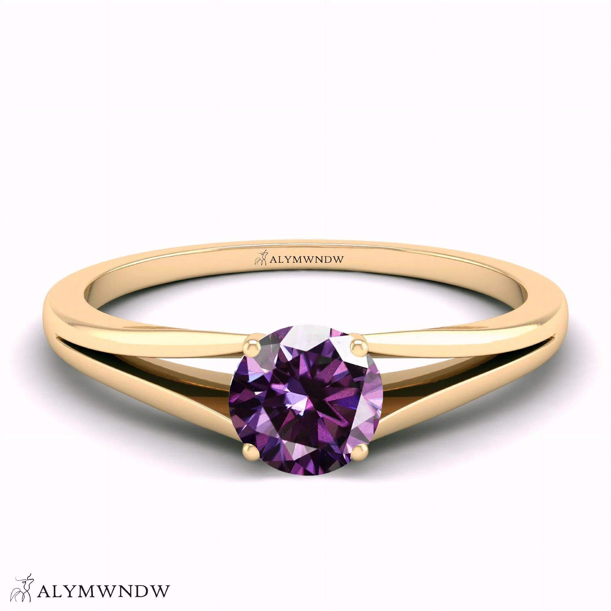 Alymwndw Jewellery Certified Lab Moissanite Ring – Refined Elegance Collection - Alymwndw