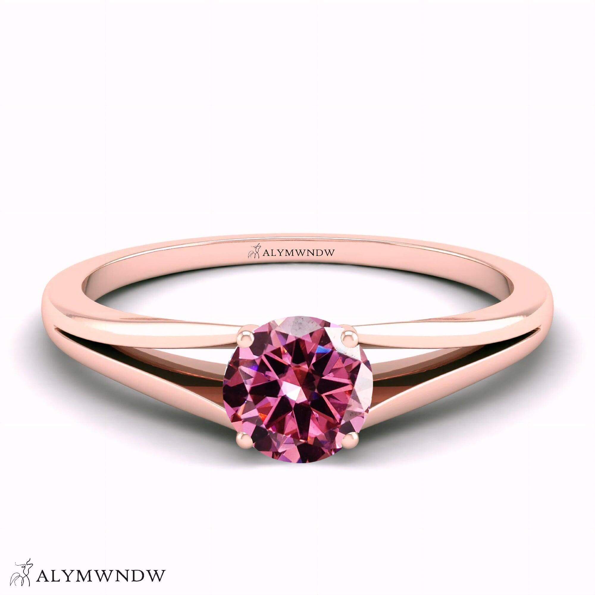Alymwndw Jewellery Certified Lab Moissanite Ring – Refined Elegance Collection - Alymwndw