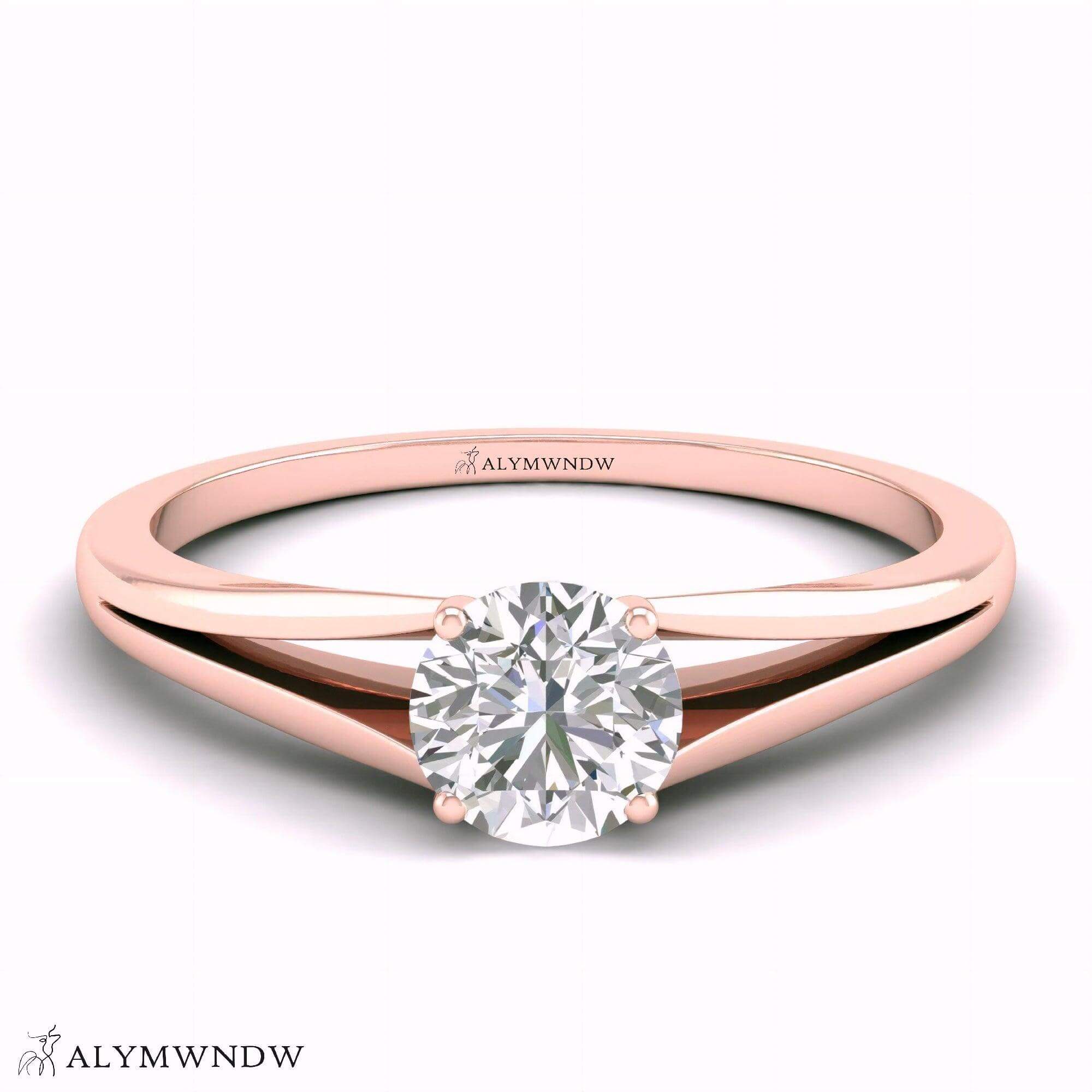 Alymwndw Jewellery Certified Lab Moissanite Ring – Refined Elegance Collection - Alymwndw