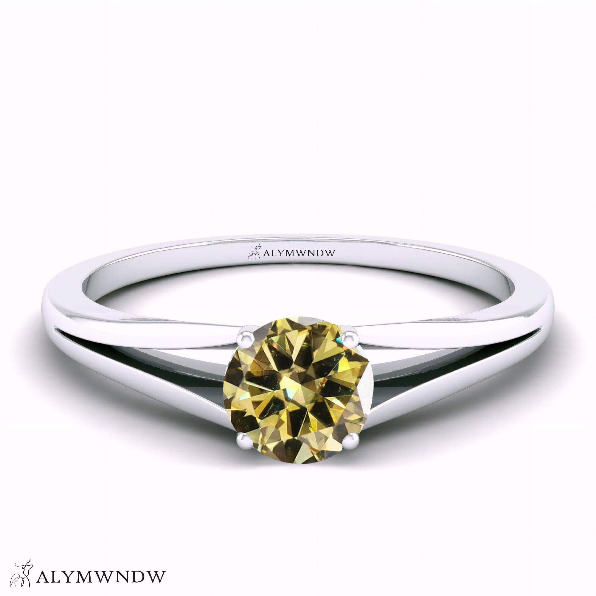 Alymwndw Jewellery Certified Lab Moissanite Ring – Refined Elegance Collection - Alymwndw