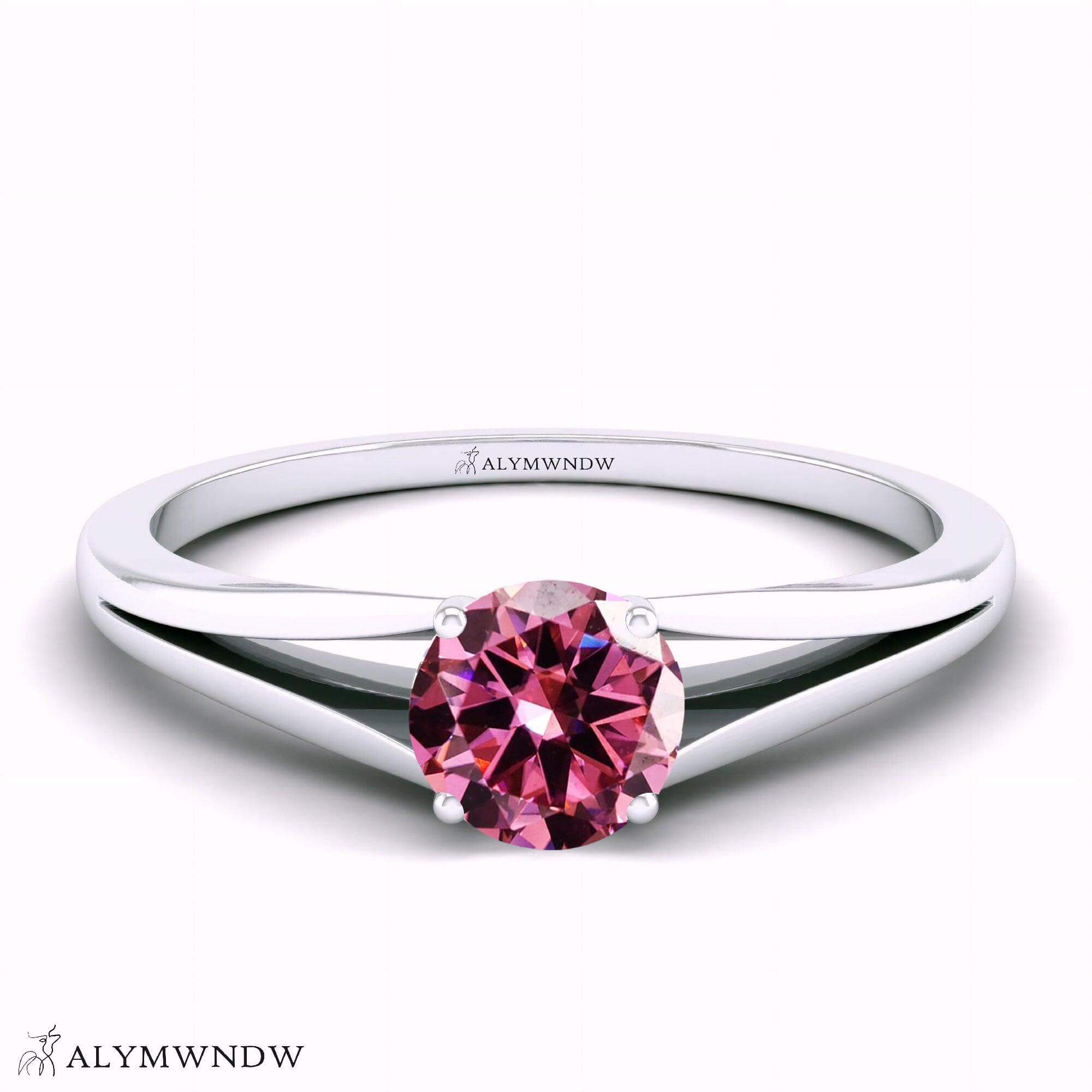 Alymwndw Jewellery Certified Lab Moissanite Ring – Refined Elegance Collection - Alymwndw