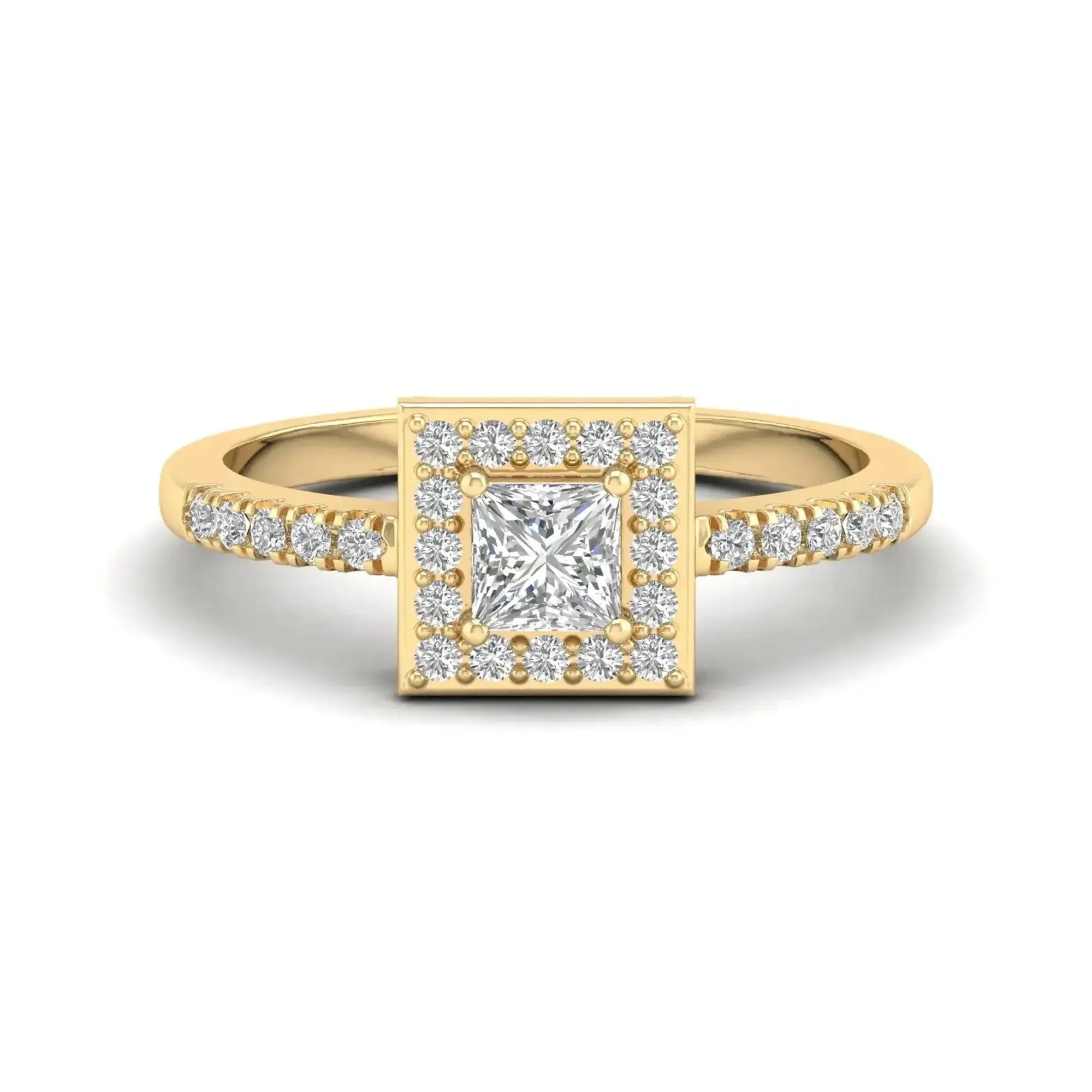 Alymwndw Jewellery Certified Lab Moissanite Ring – Refined Elegance Design - Alymwndw