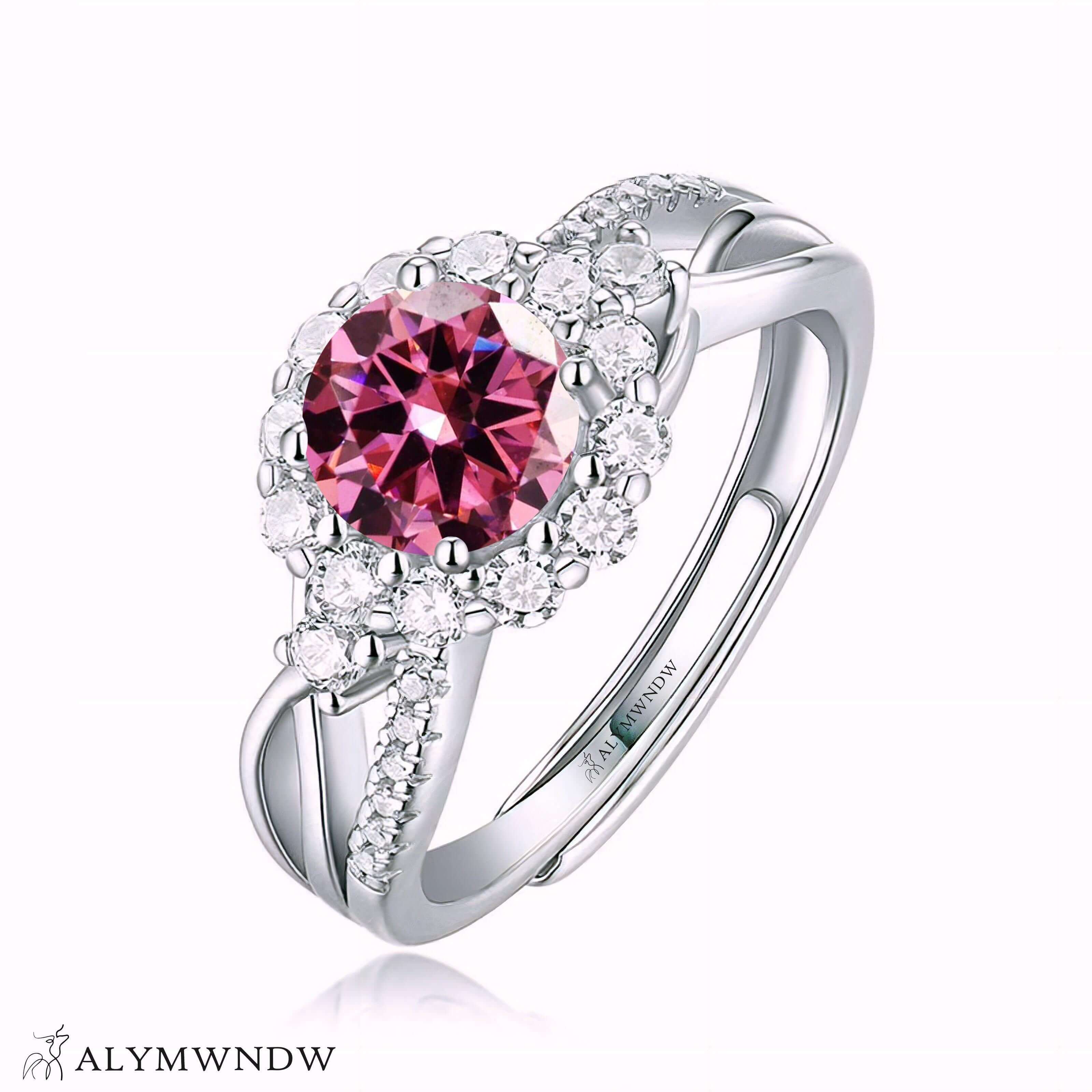 Alymwndw Jewellery Certified Lab Moissanite Ring – Refined Timeless Collection - Alymwndw