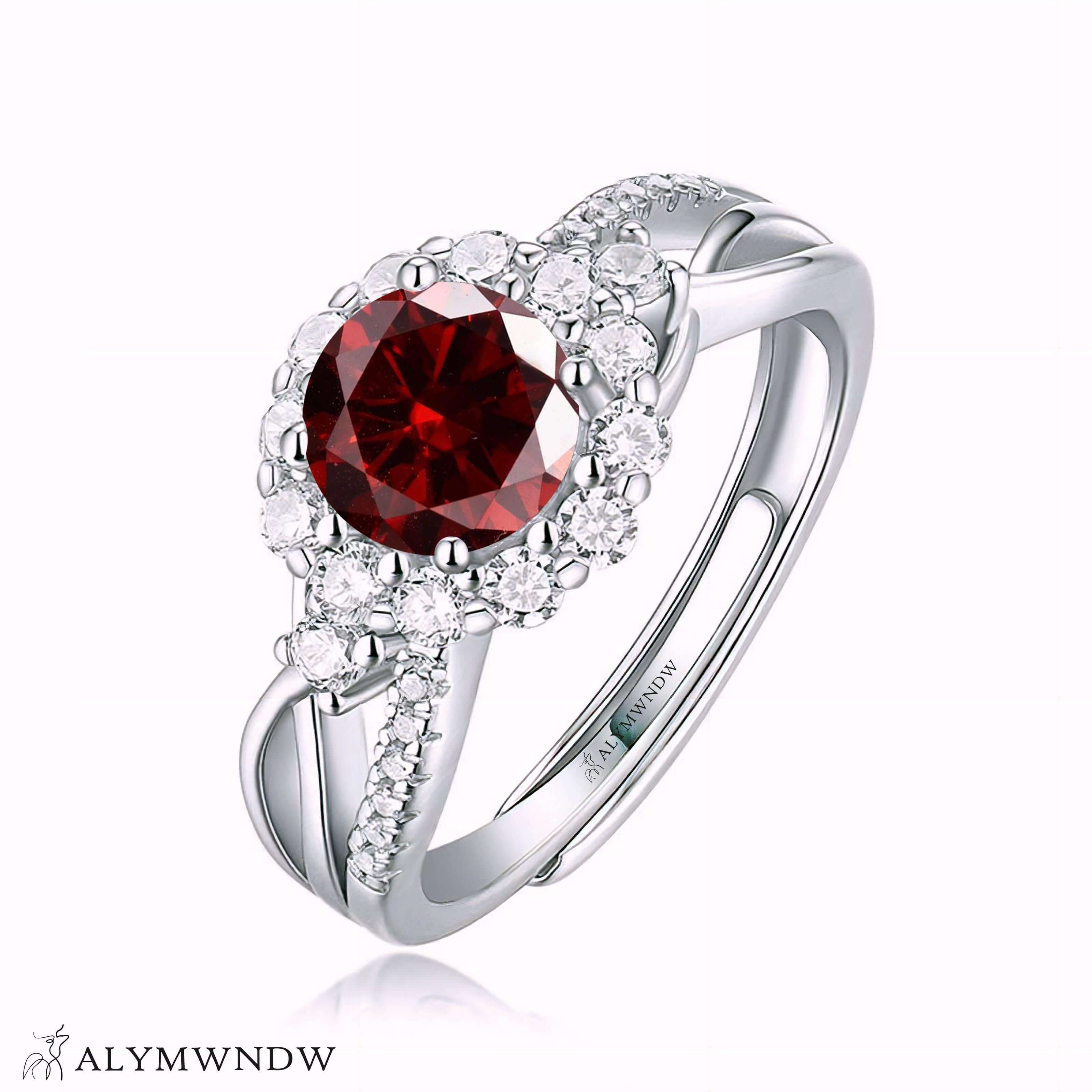 Alymwndw Jewellery Certified Lab Moissanite Ring – Refined Timeless Collection - Alymwndw